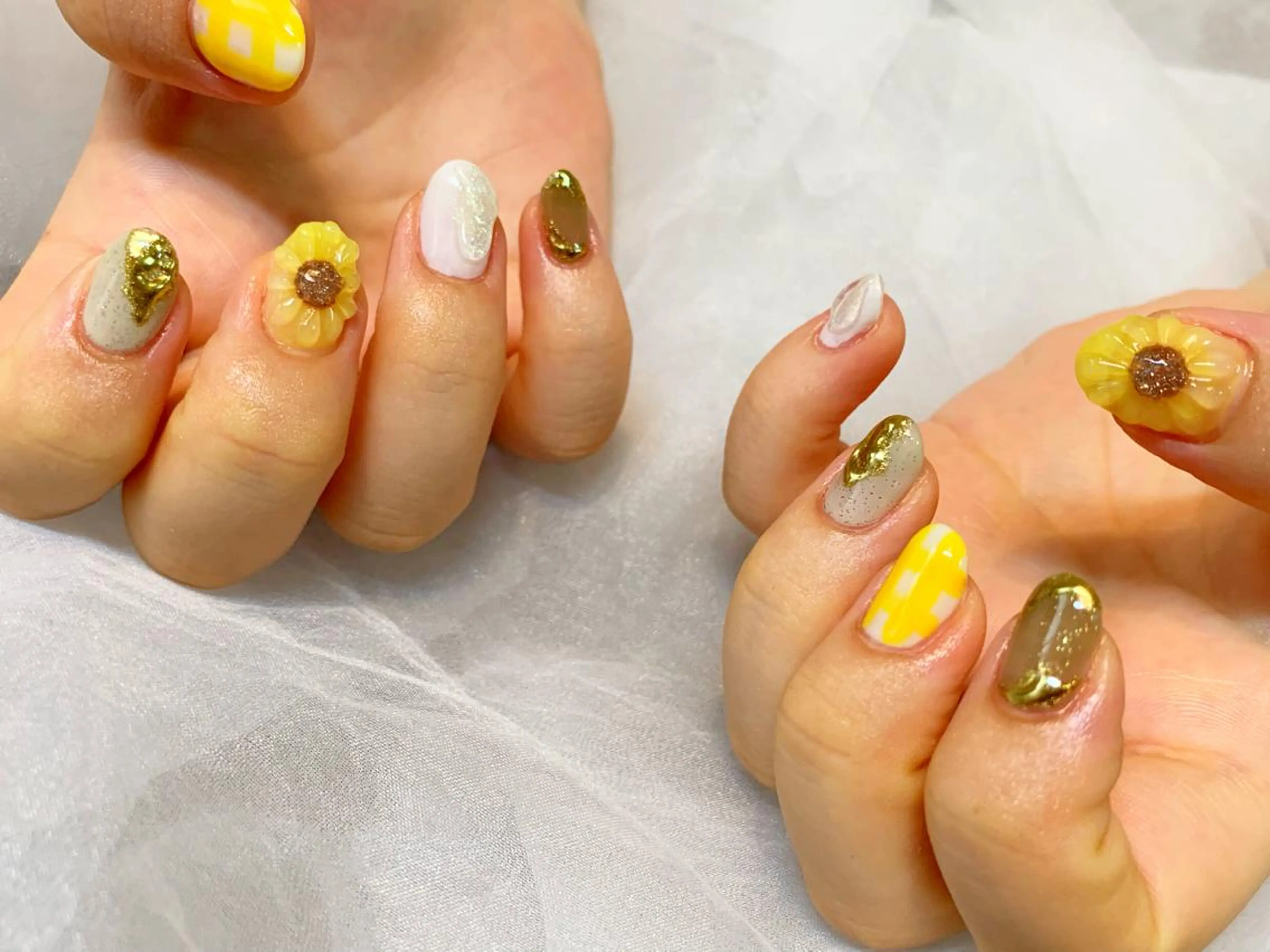 ネイル フラワーネイル ハンドネイル フットネイル GéRanium Harukaのネイルデザイン