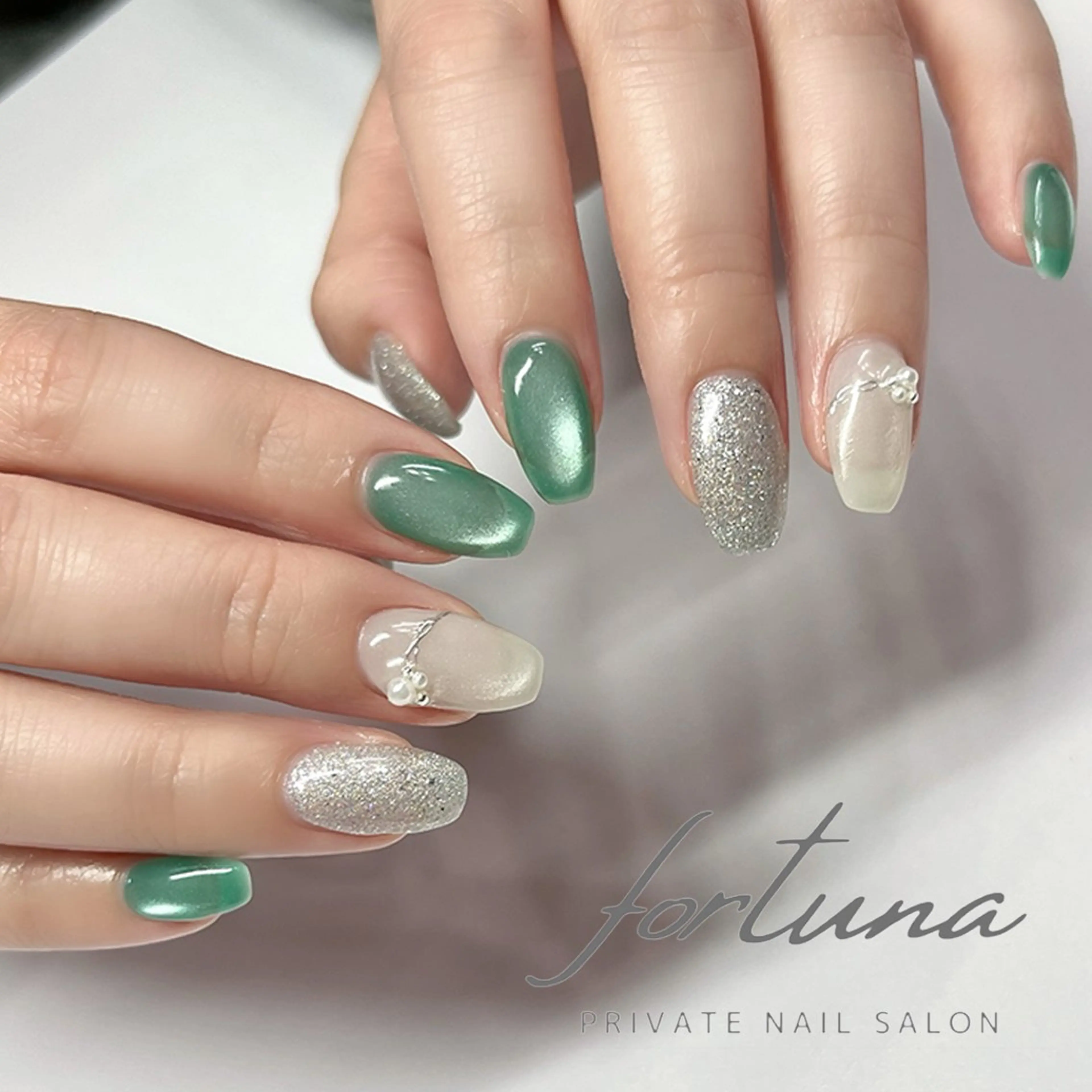 ネイル フラッシュネイル マグネットネイル ハンドネイル fortuna 武藤裕美のネイルデザイン