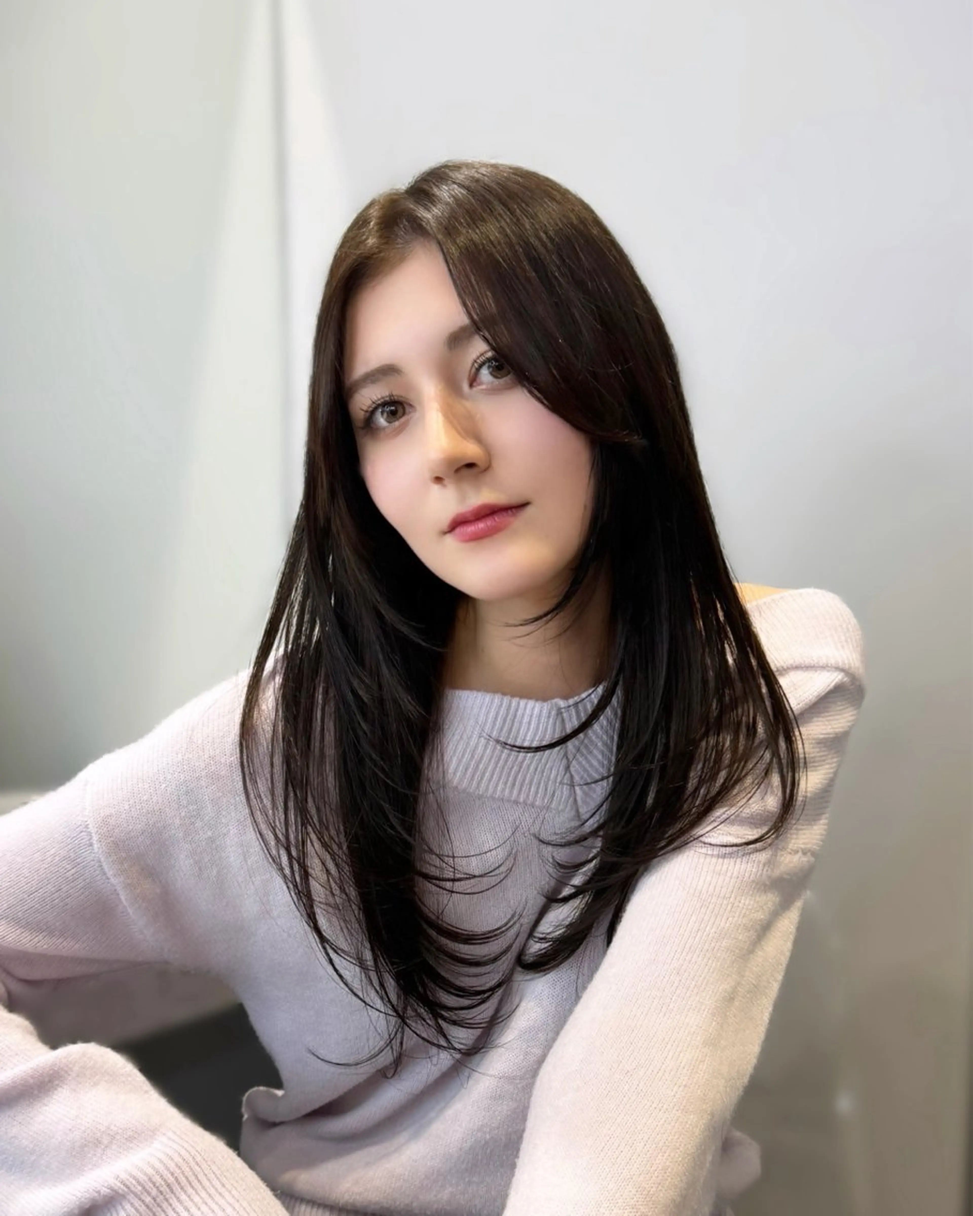 ロング カット 縮毛矯正 トリートメント 🦋韓国系指名No1 店長/圓山 祐也🦋のヘアスタイル