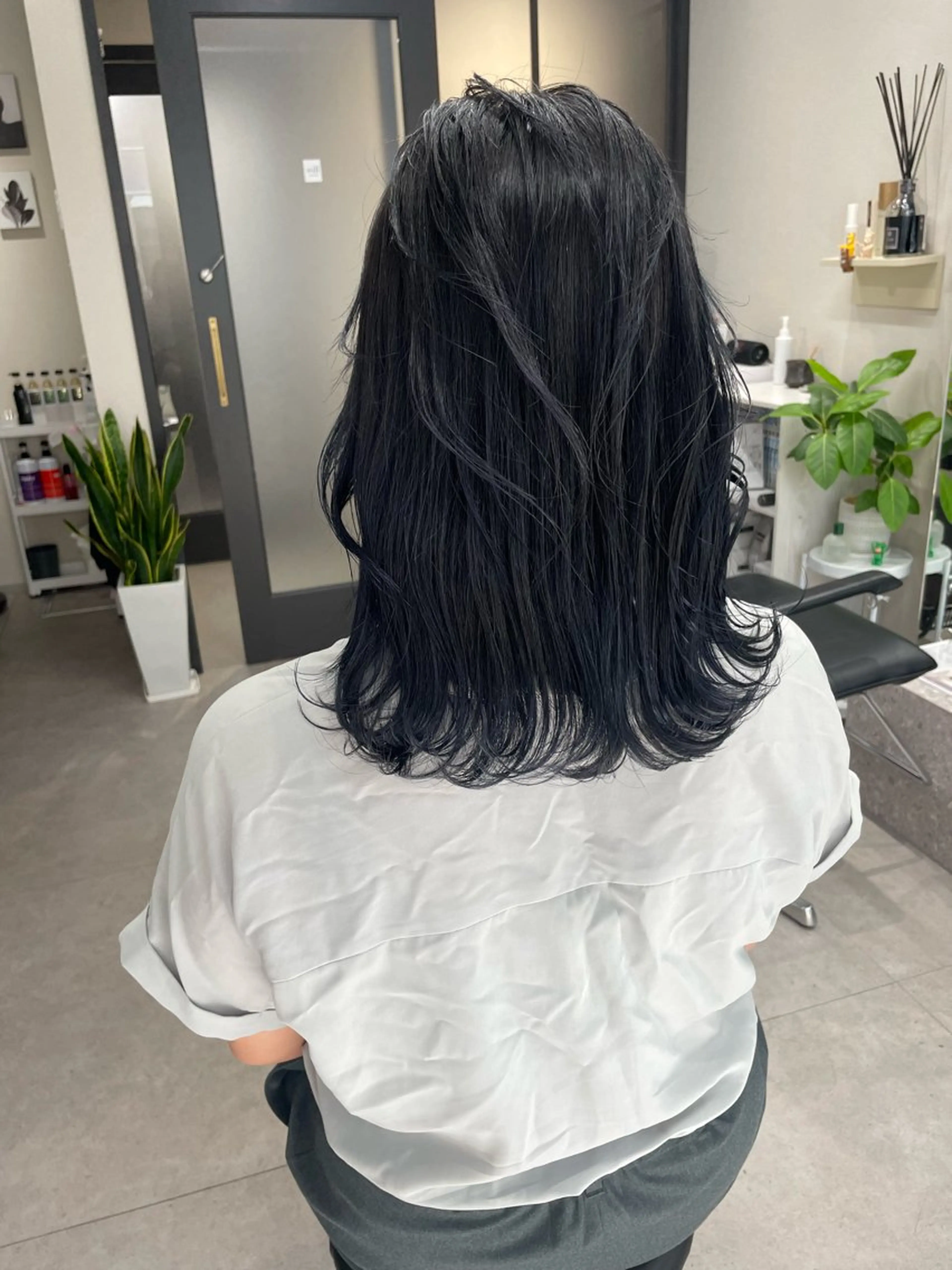 セミロング カラー ヘアカラー 髪質改善will hairdesignのヘアスタイル