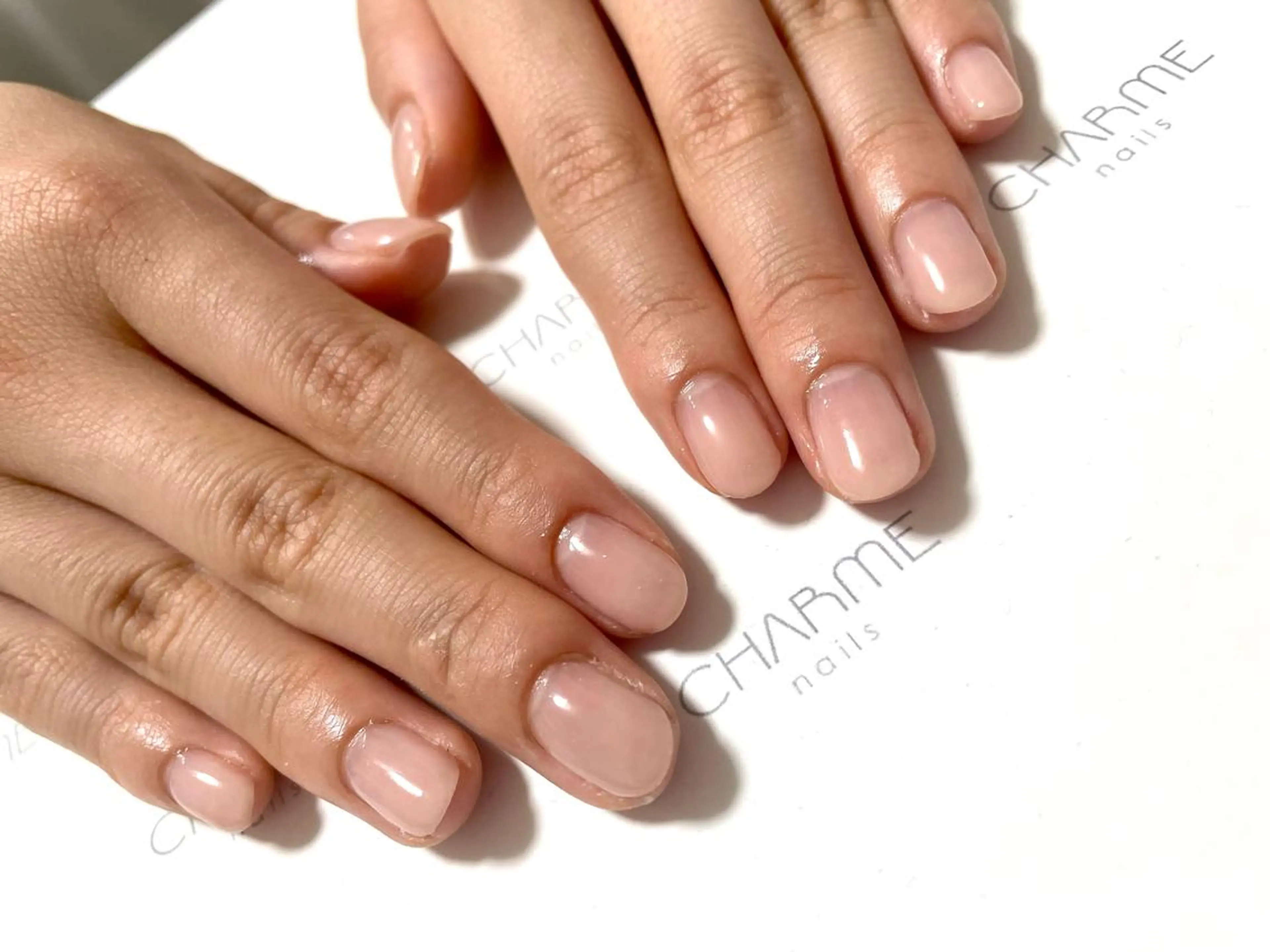 ネイル オフィスネイル シンプルネイル 🌙🫧CHARME (RUKA)🦋🫧のネイルデザイン