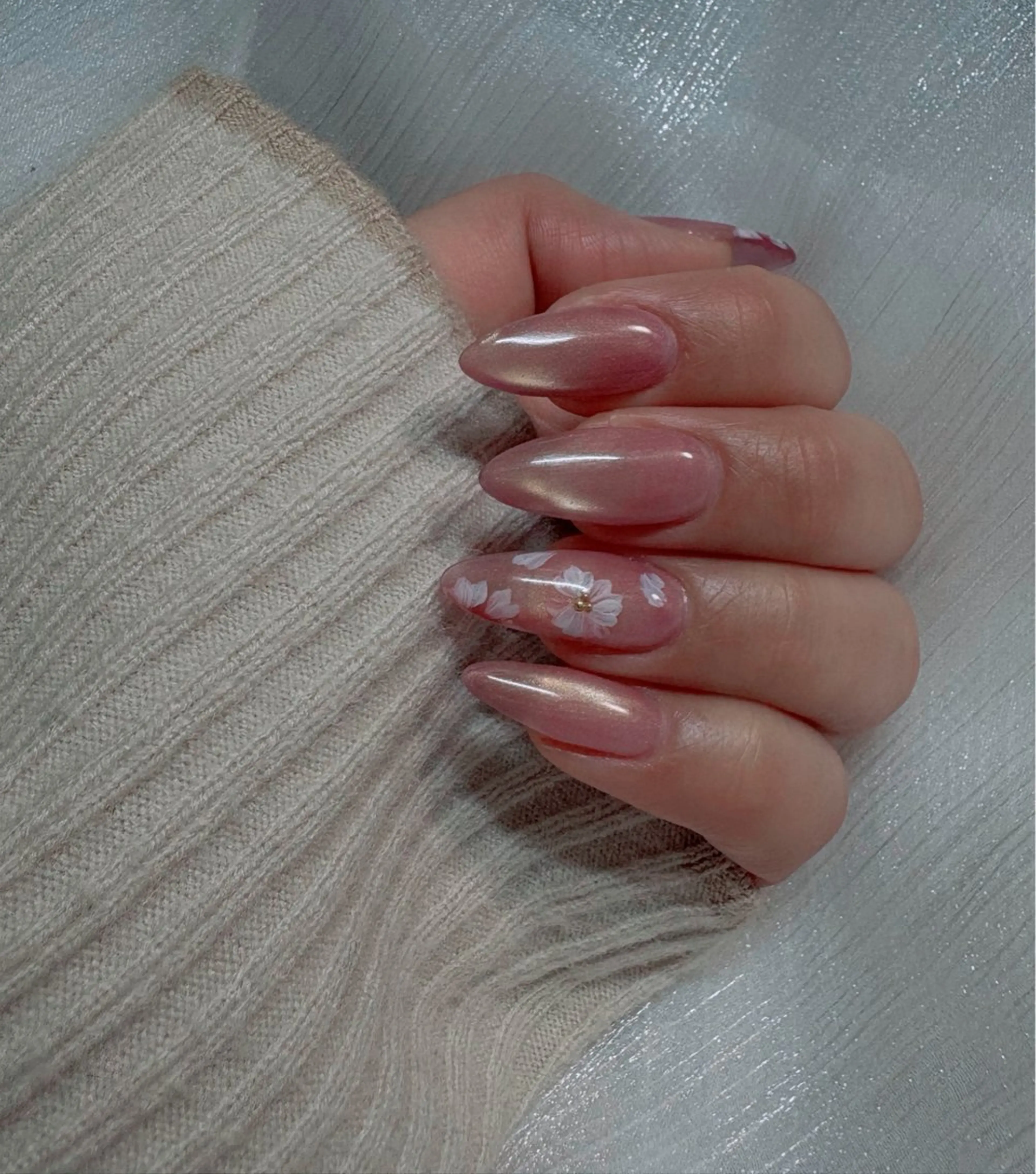 ネイル アートネイル 春ネイル ハンドネイル 島村 真由紀のネイルデザイン