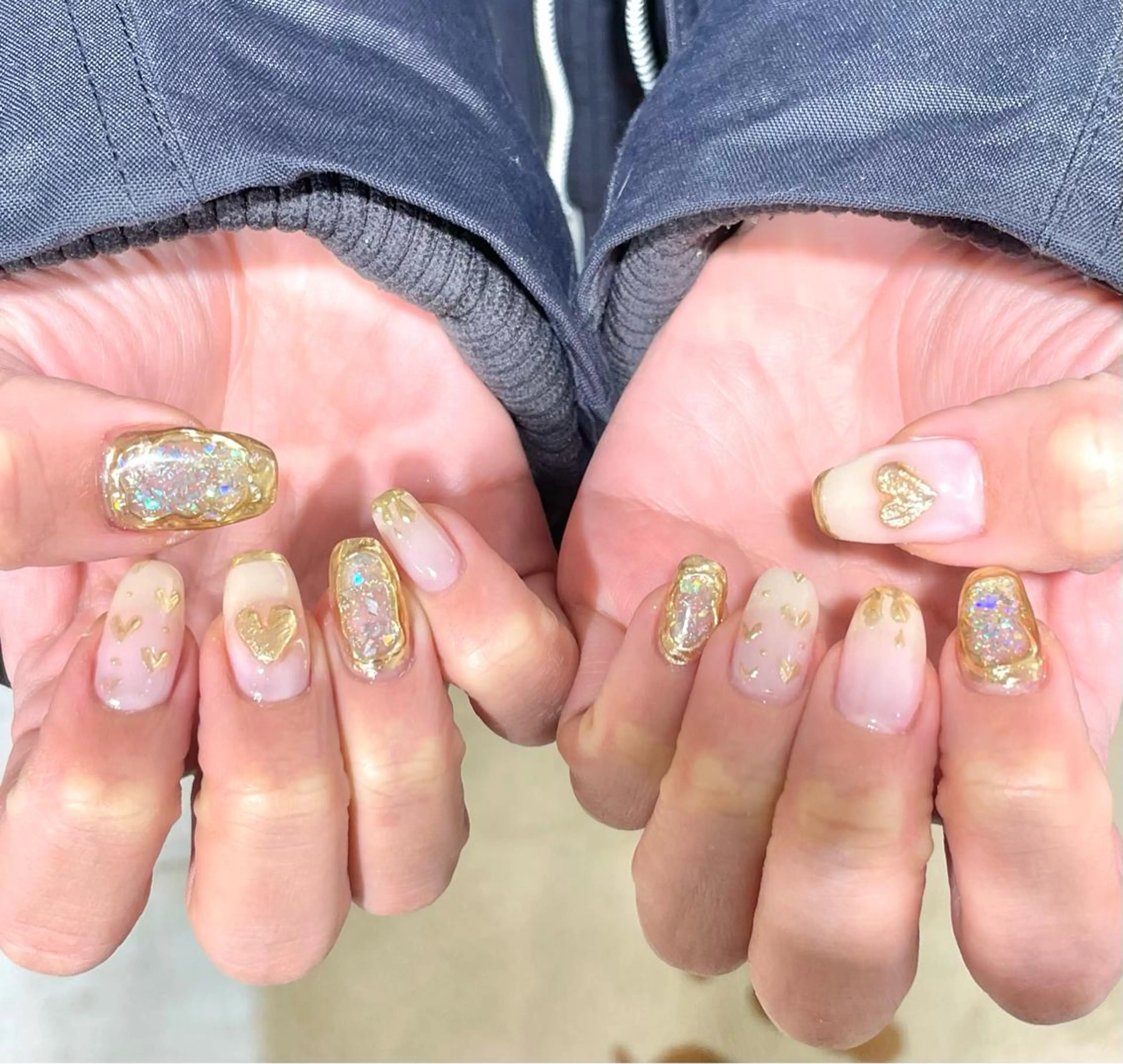 ネイル ジェルネイル ミラーネイル 持ち込み パラジェル Luonto nail TOKYO 【ルオント】所属・Luonto❁ Mayuのネイルデザイン