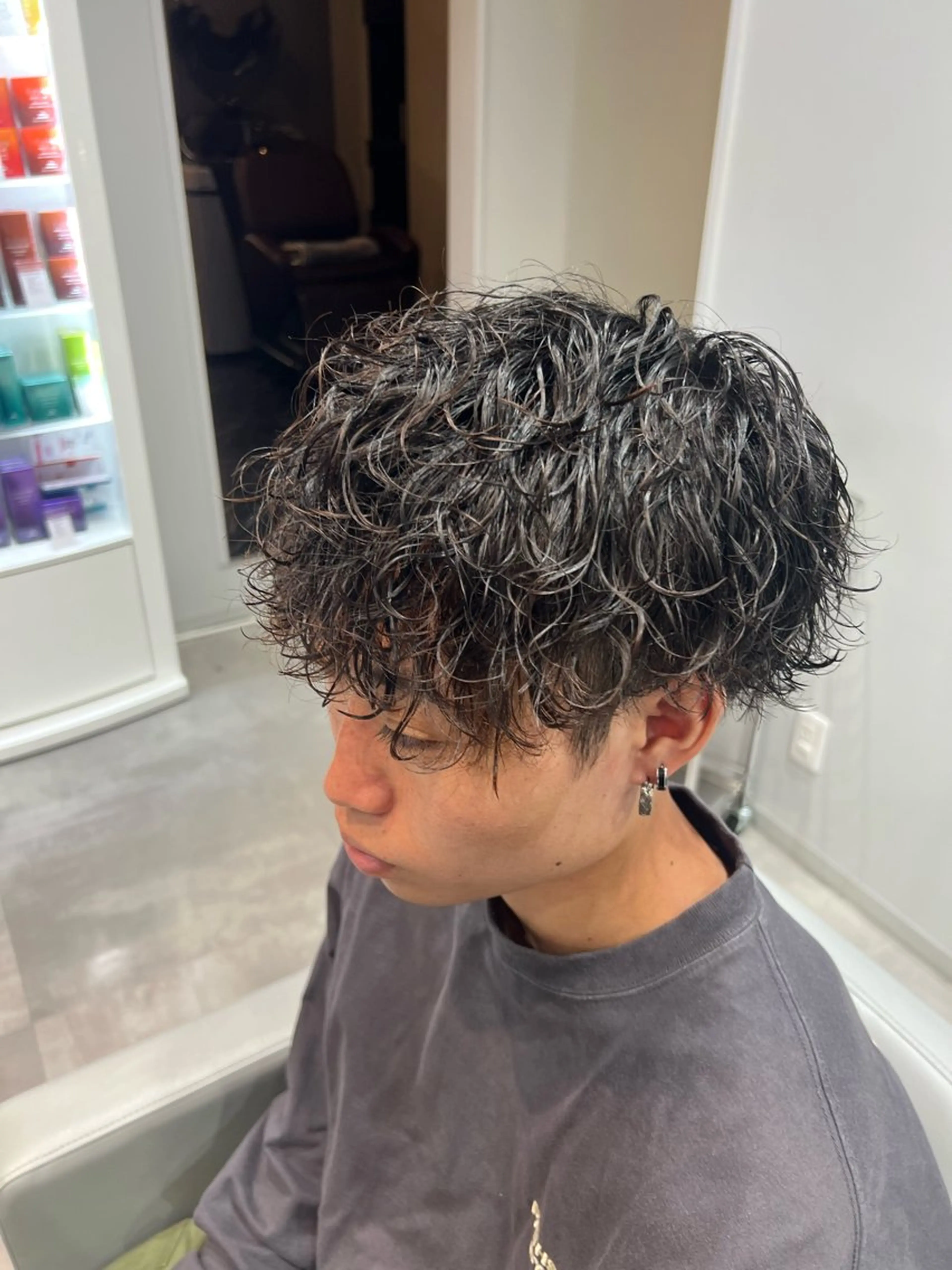 メンズ メンズパーマ 田辺 湧愛のヘアスタイル