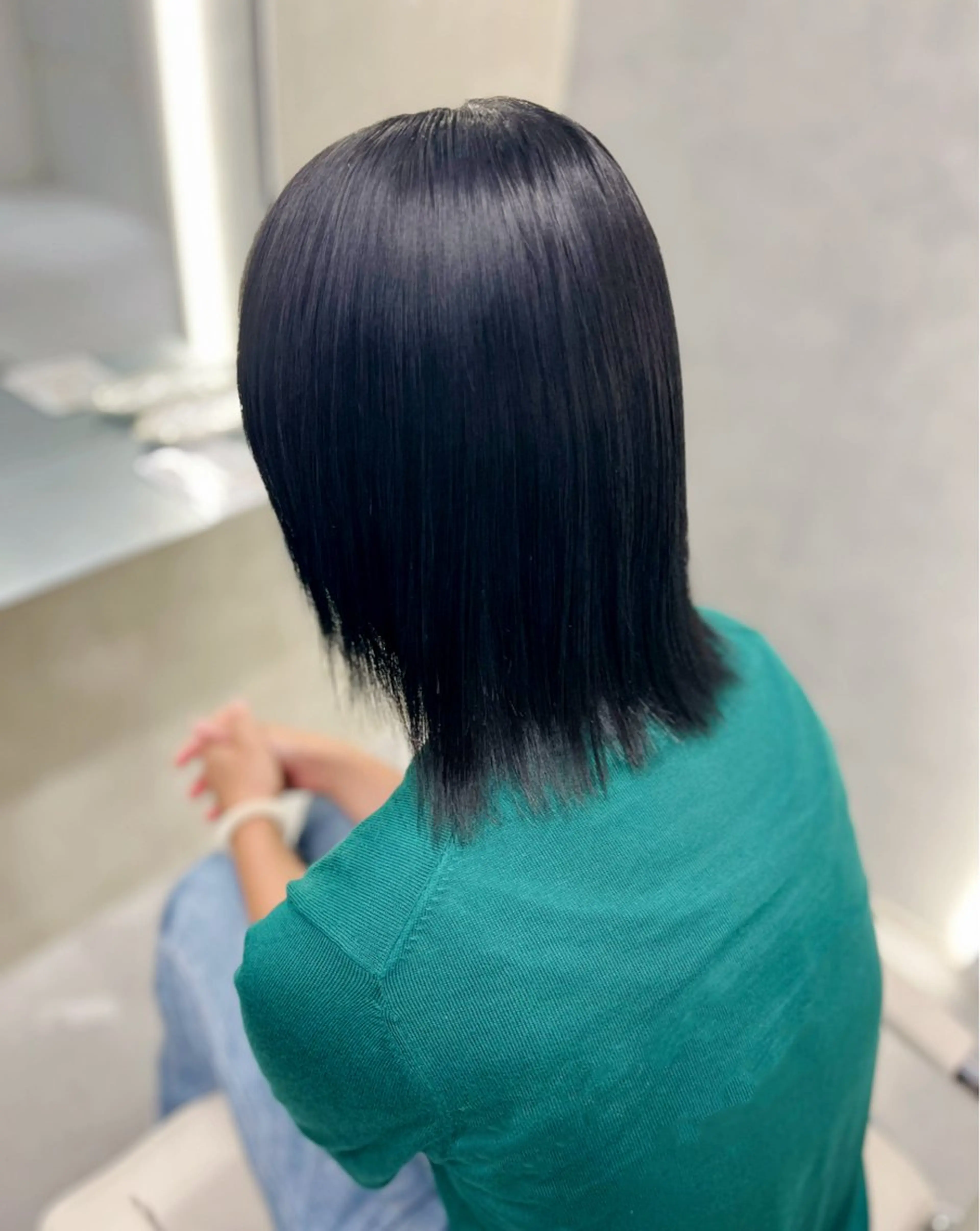 ミディアム ヘアカラー 阿倍野/髪質改善/ 花木 景のヘアスタイル