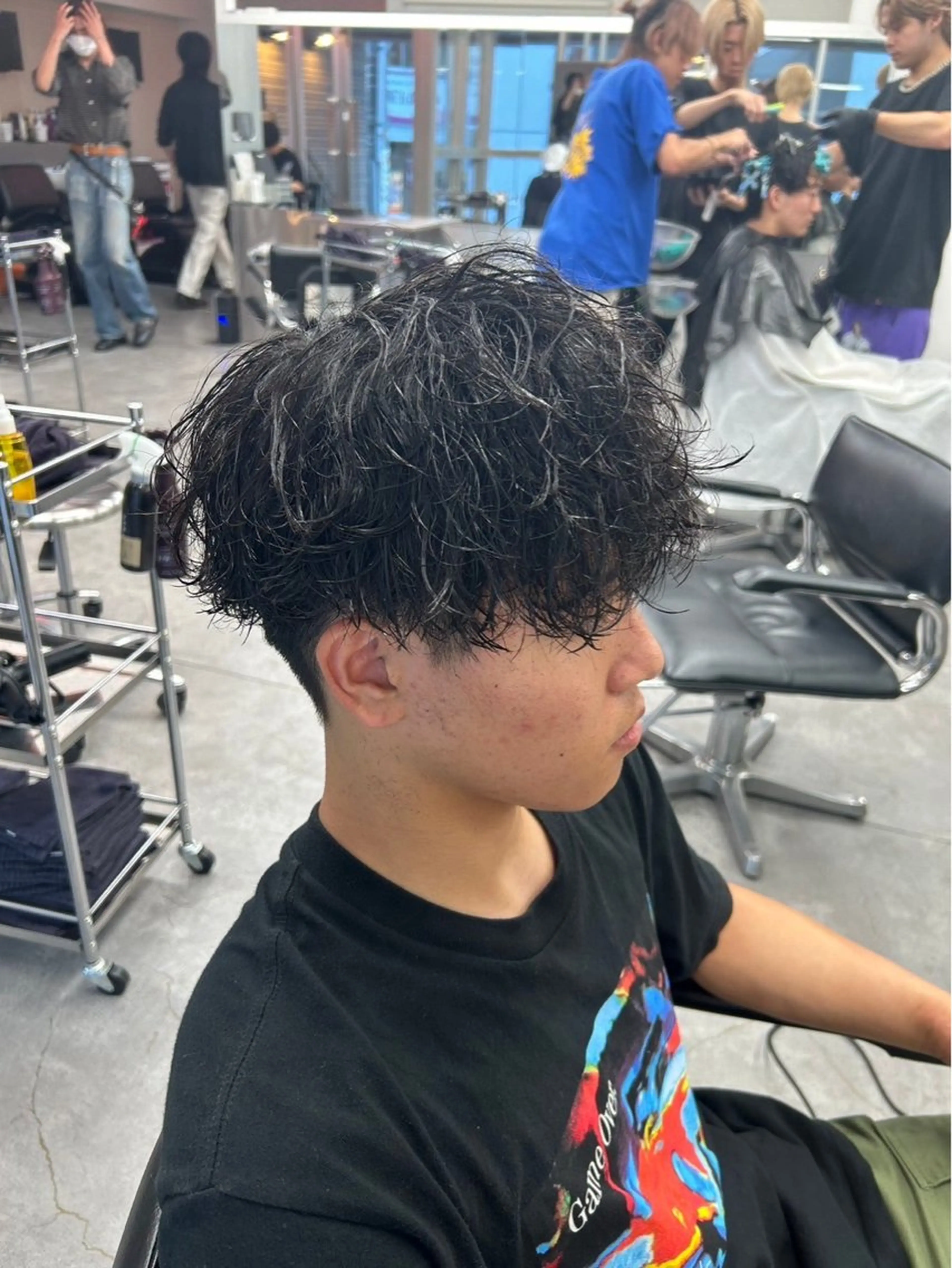 パーマ メンズ メンズ特化✨️ 韓国風パーマ🔥一八のヘアスタイル