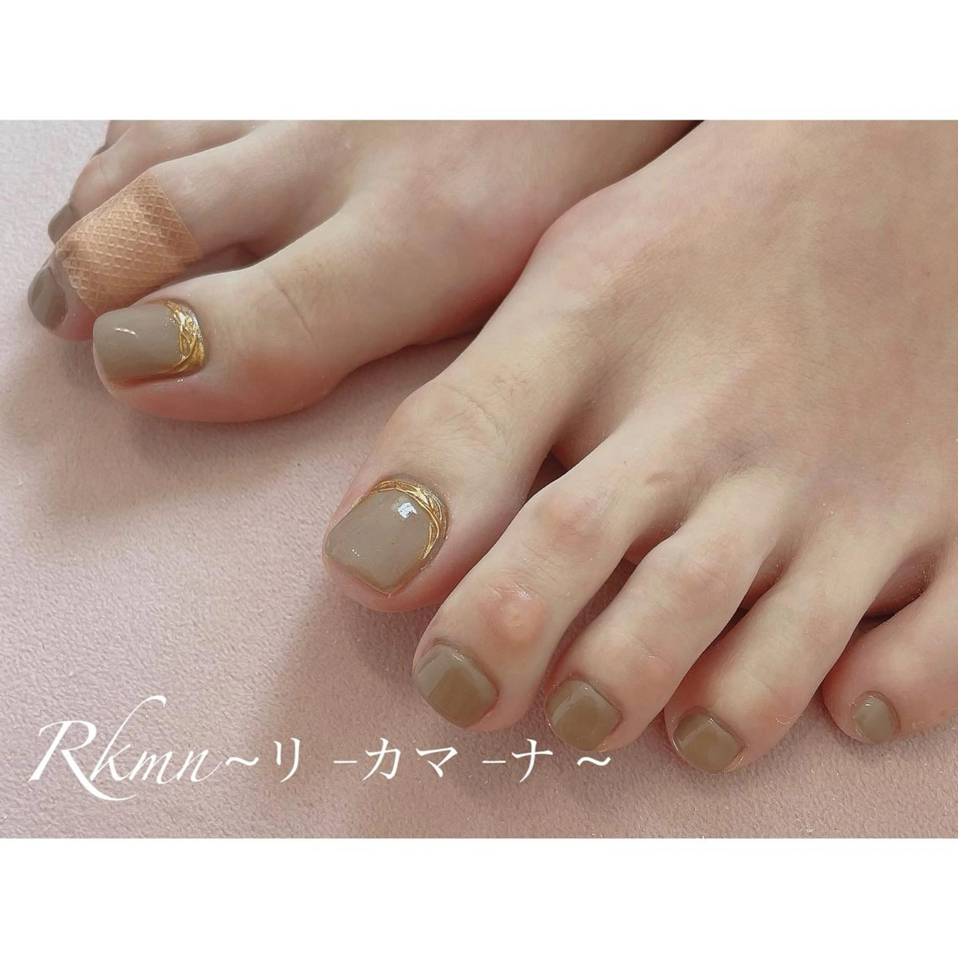 ネイル アートネイル フットネイル ミラーネイル 春ネイル ハンドネイル フットネイル ハンドケア Rkmn ~リ-カマ-ナ~のネイルデザイン