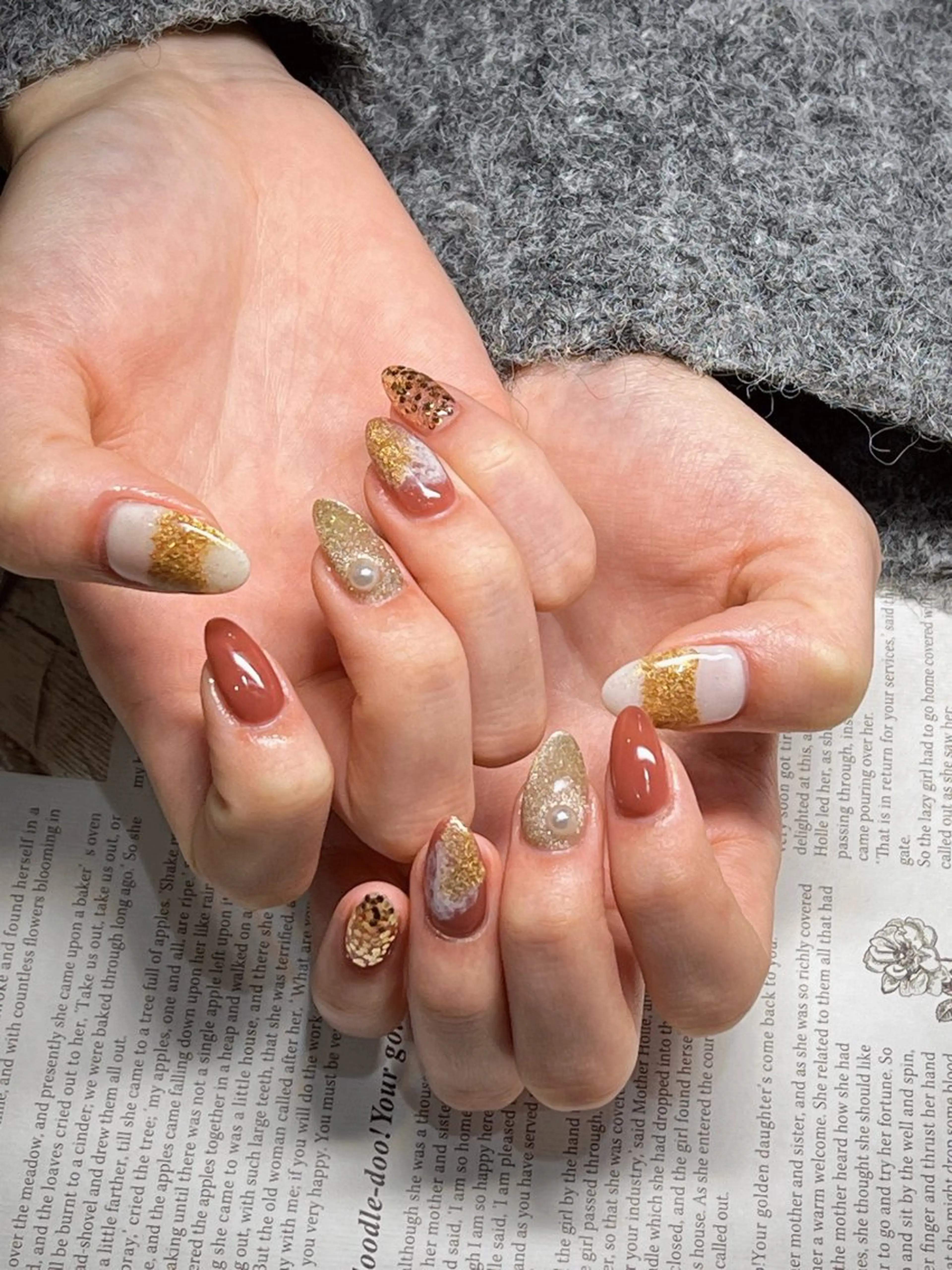 💝[オフ無し]季節向け定額デザイン『カラー2色以上＋アート』🩵の写真