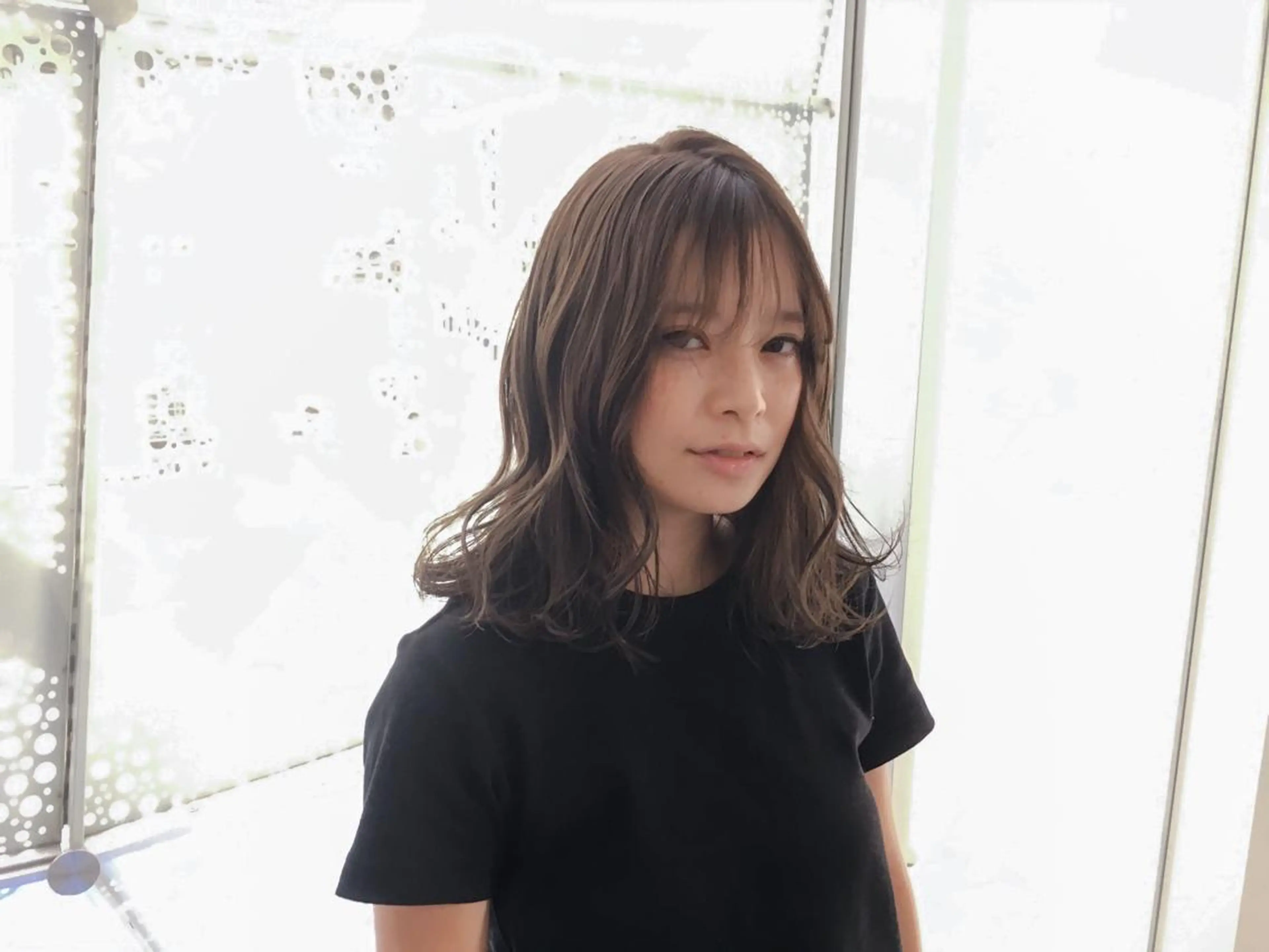 ミディアム カラー イルミナカラー Fill @のヘアスタイル