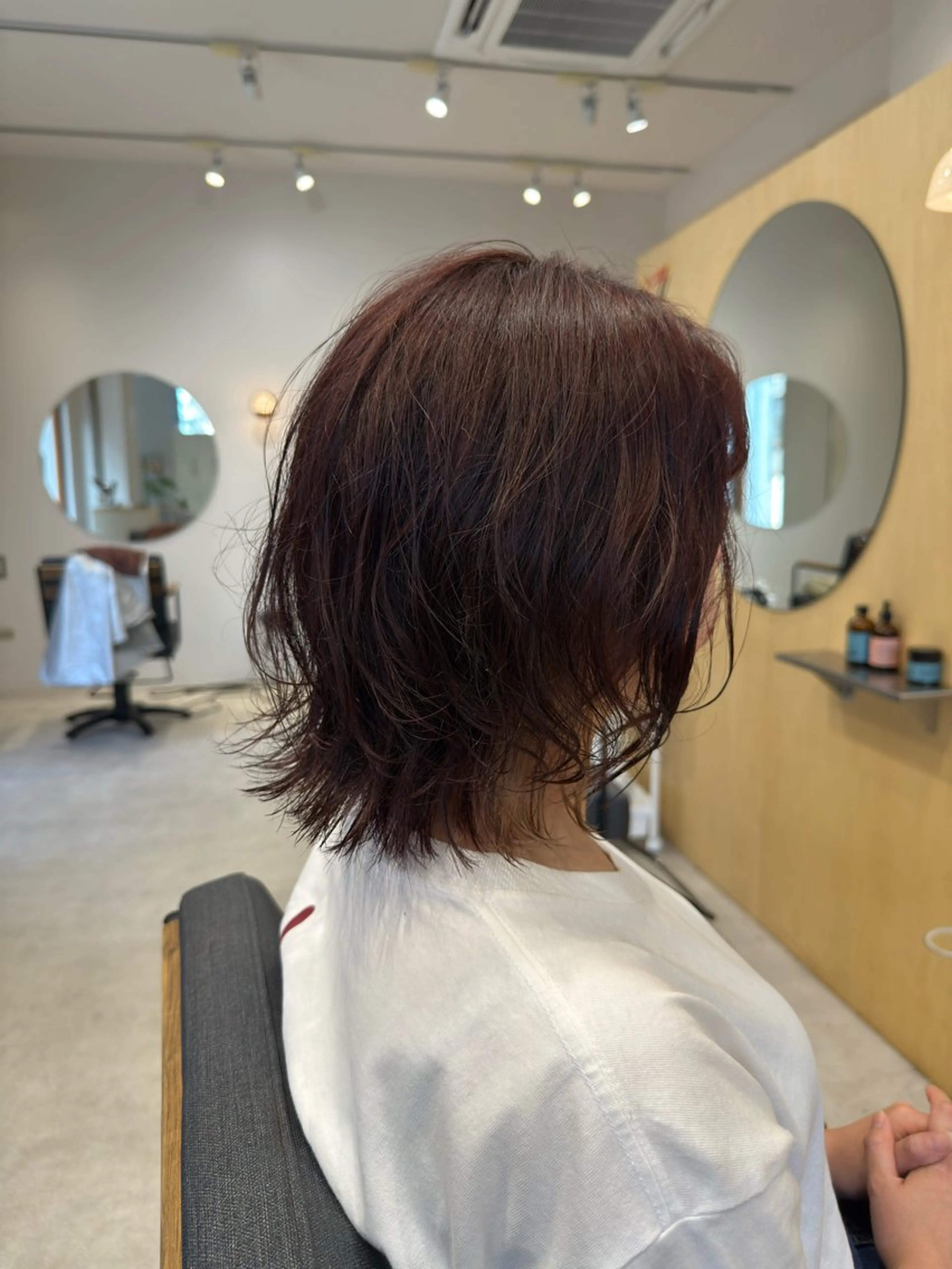 ショート カラー パーマ パーマ/ボブ /レイヤー チヒロのヘアスタイル