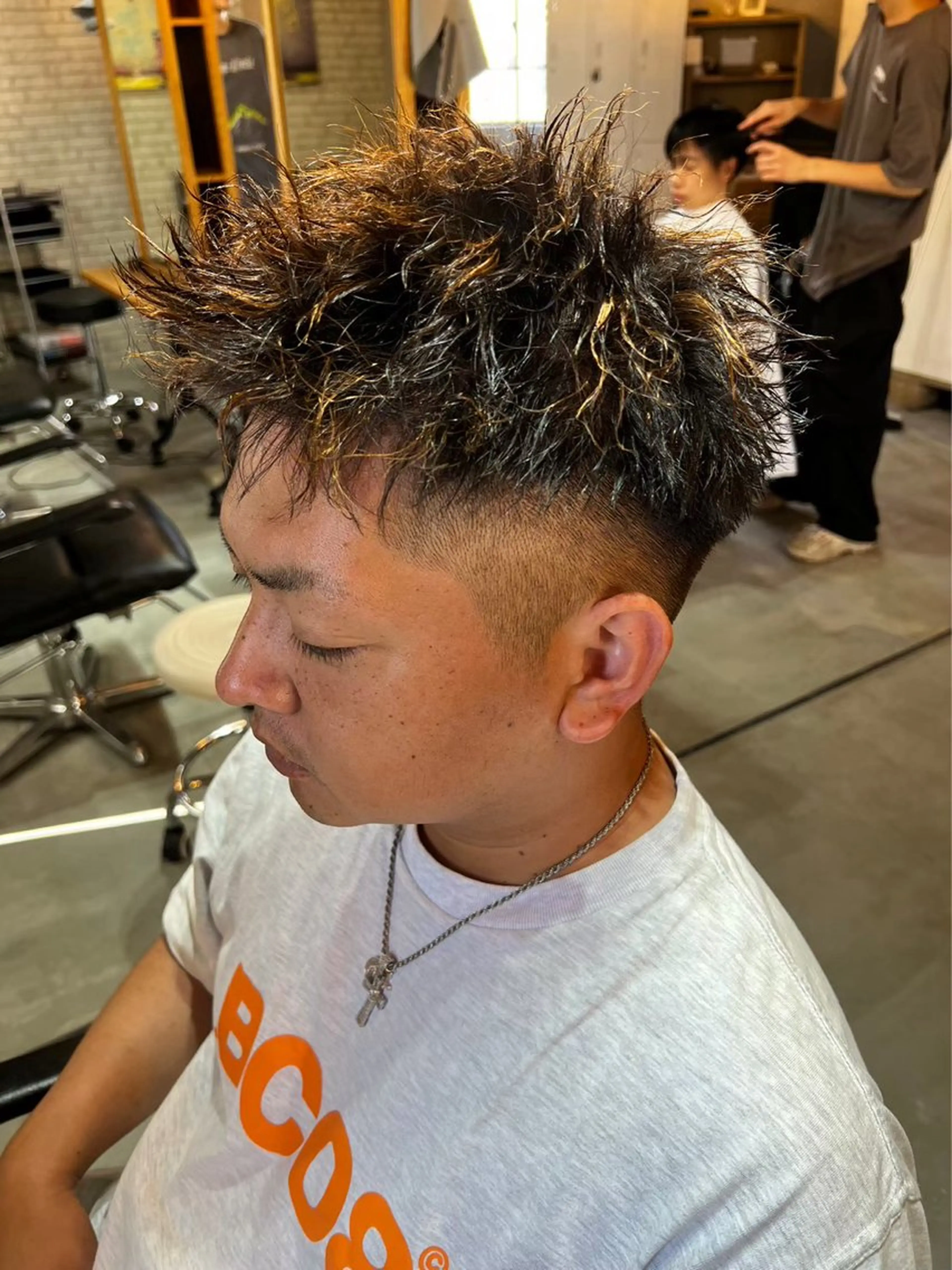 カラー パーマ メンズ 石川 歳也のヘアスタイル