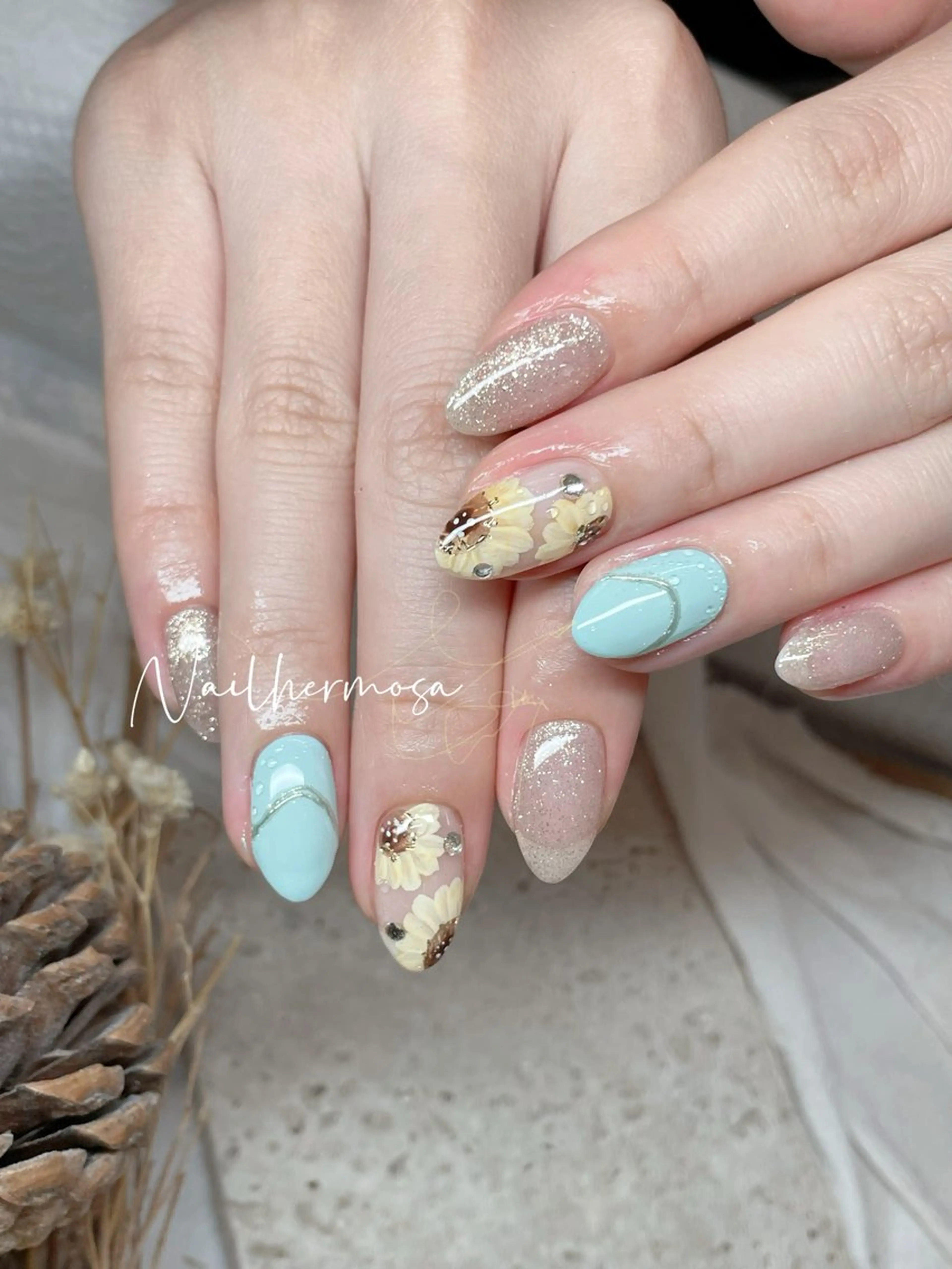 ネイル 長さ出し フラッシュネイル フットネイル ジェルネイル マグネットネイル ネイル エルモサのネイルデザイン