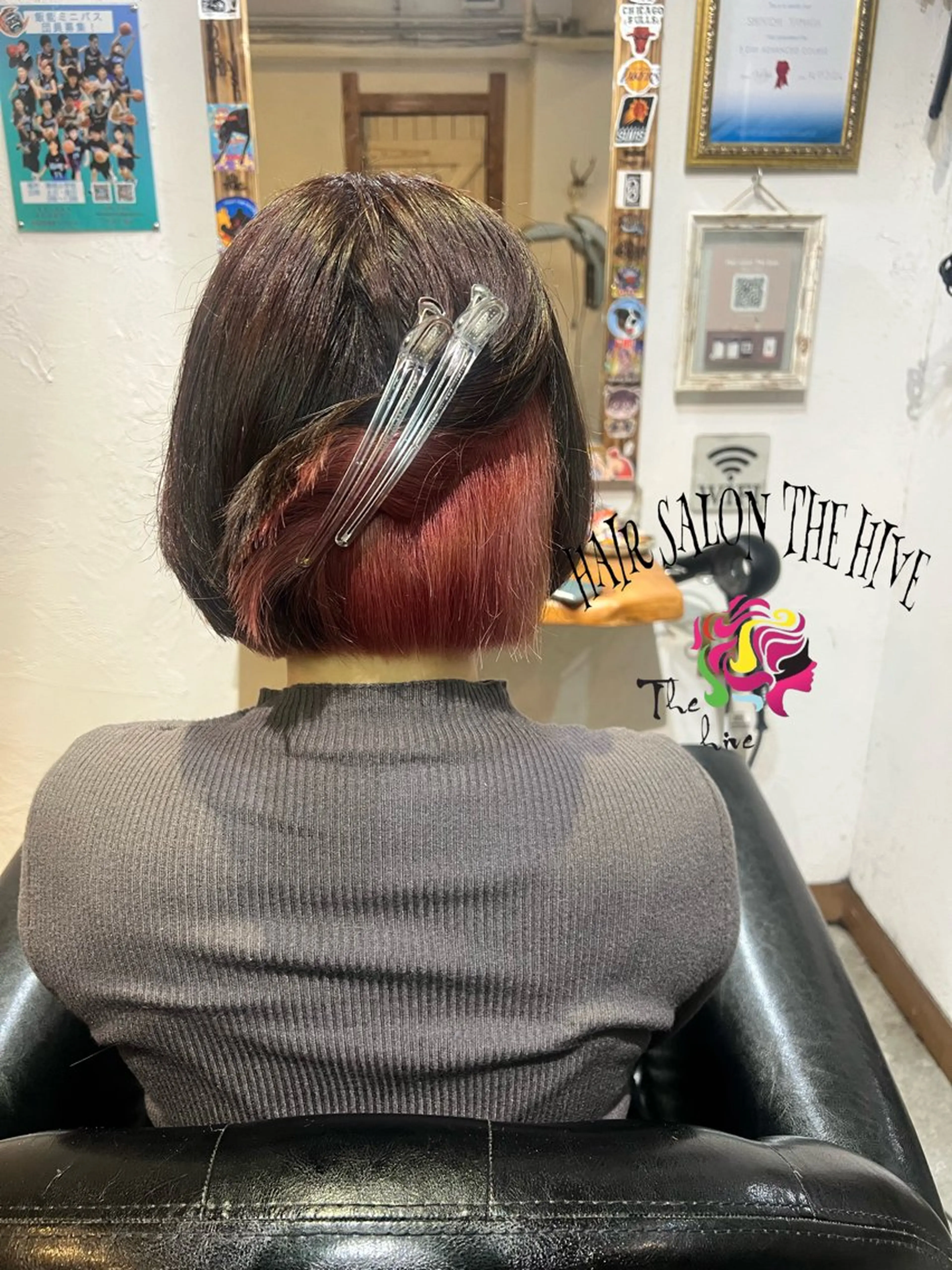 ショート カラー カット ヘアカラー Hair salon The hiveのヘアスタイル
