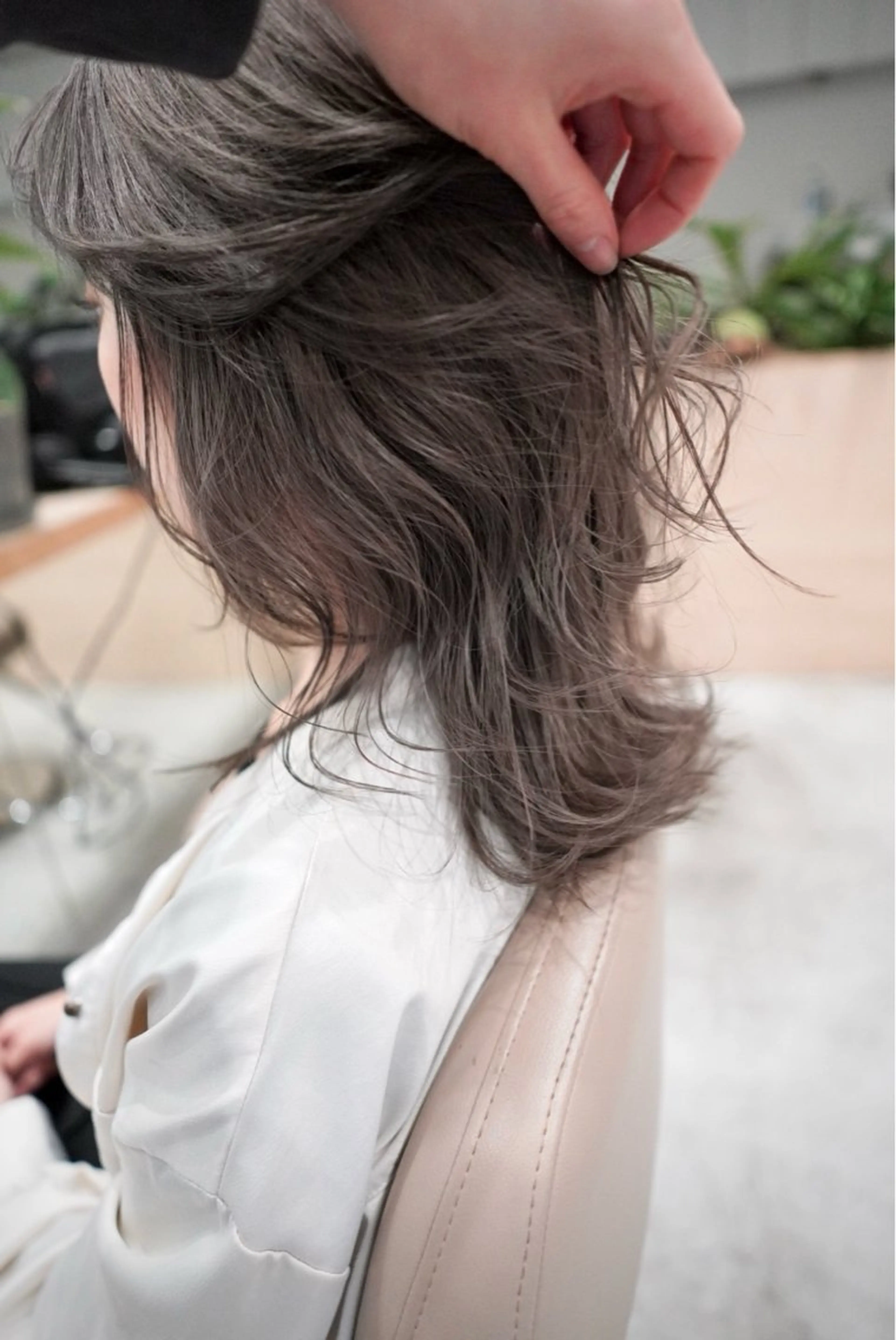 ミディアム カラー 💛🤍U too e’s 鎌倉🧸のヘアスタイル