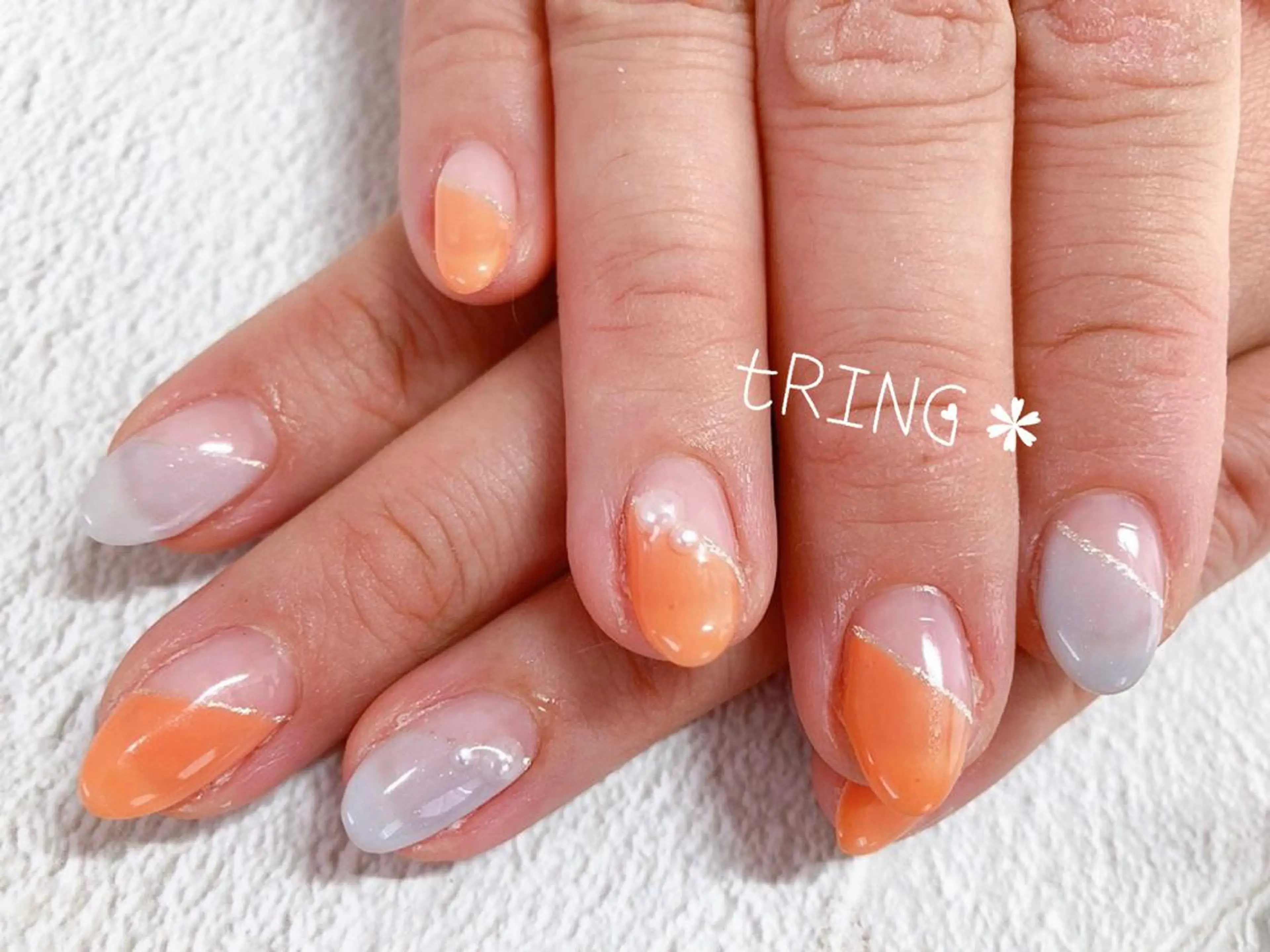 ネイル ハンドネイル tRING＊ しいの木台のネイルデザイン