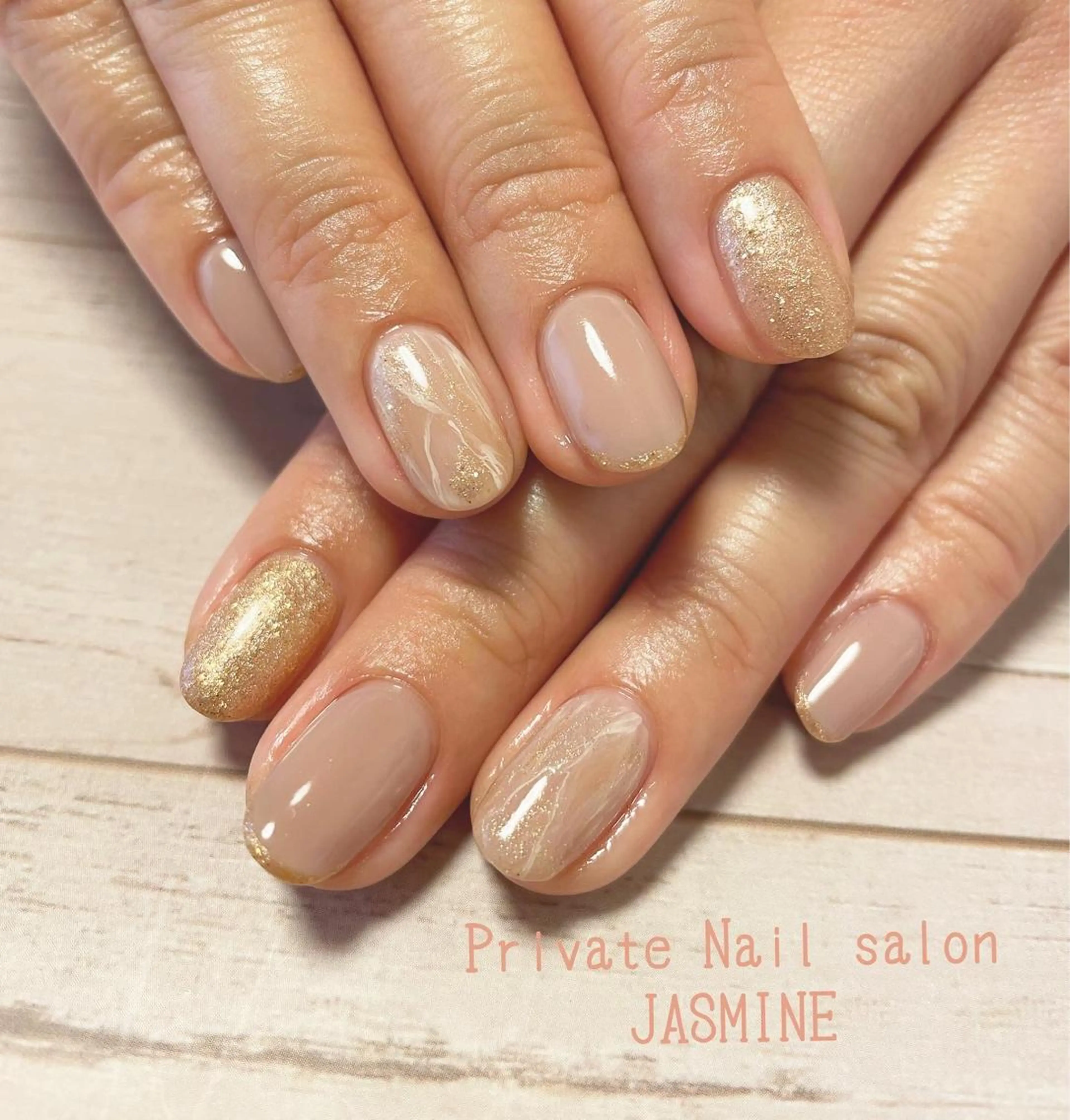 ネイル ニュアンスネイル ハンドネイル Nail salon JASMINEのネイルデザイン