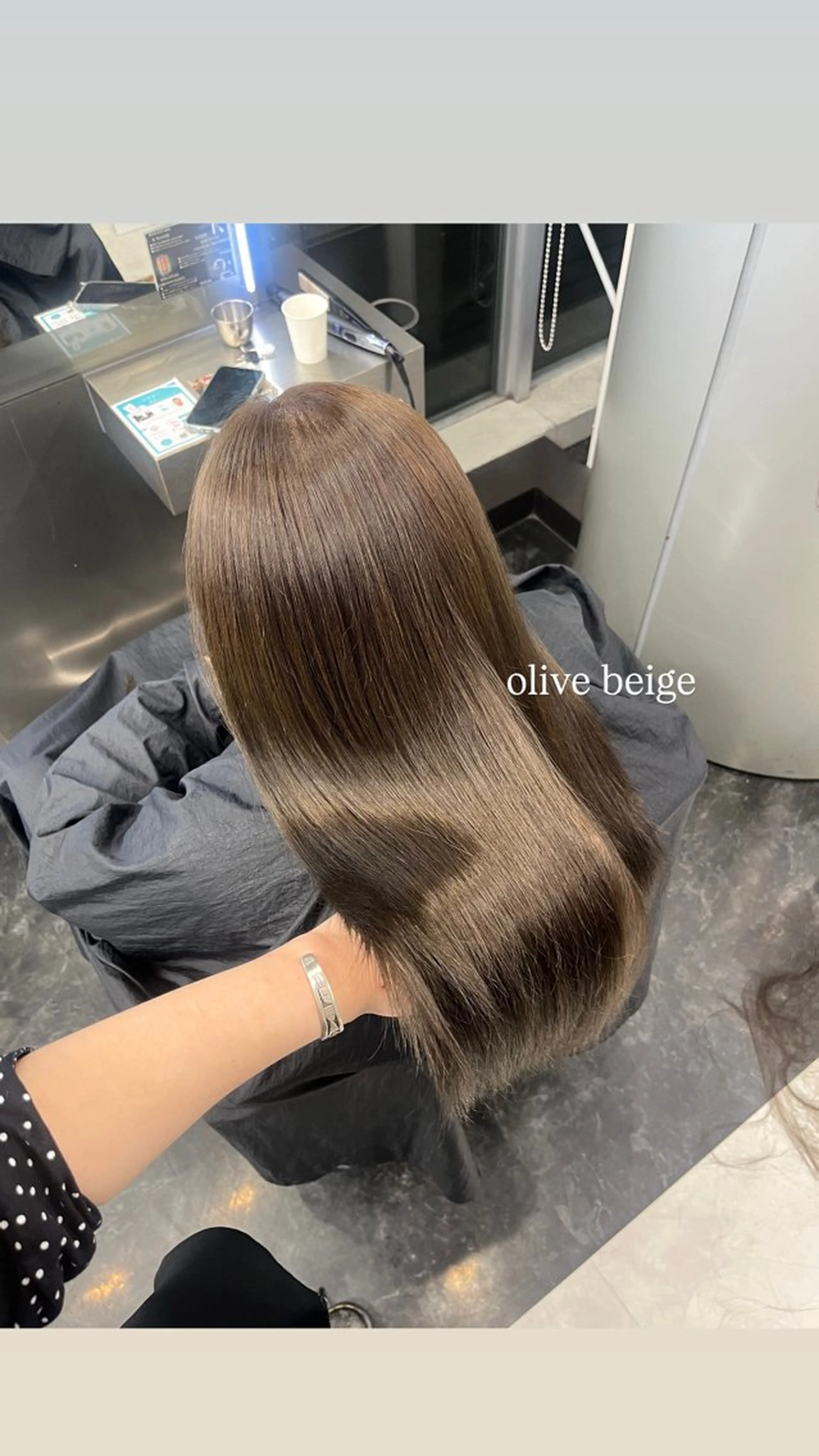 セミロング カラー ヘアアレンジ ハイトーン/透明感 髪質改善/rinaのヘアスタイル