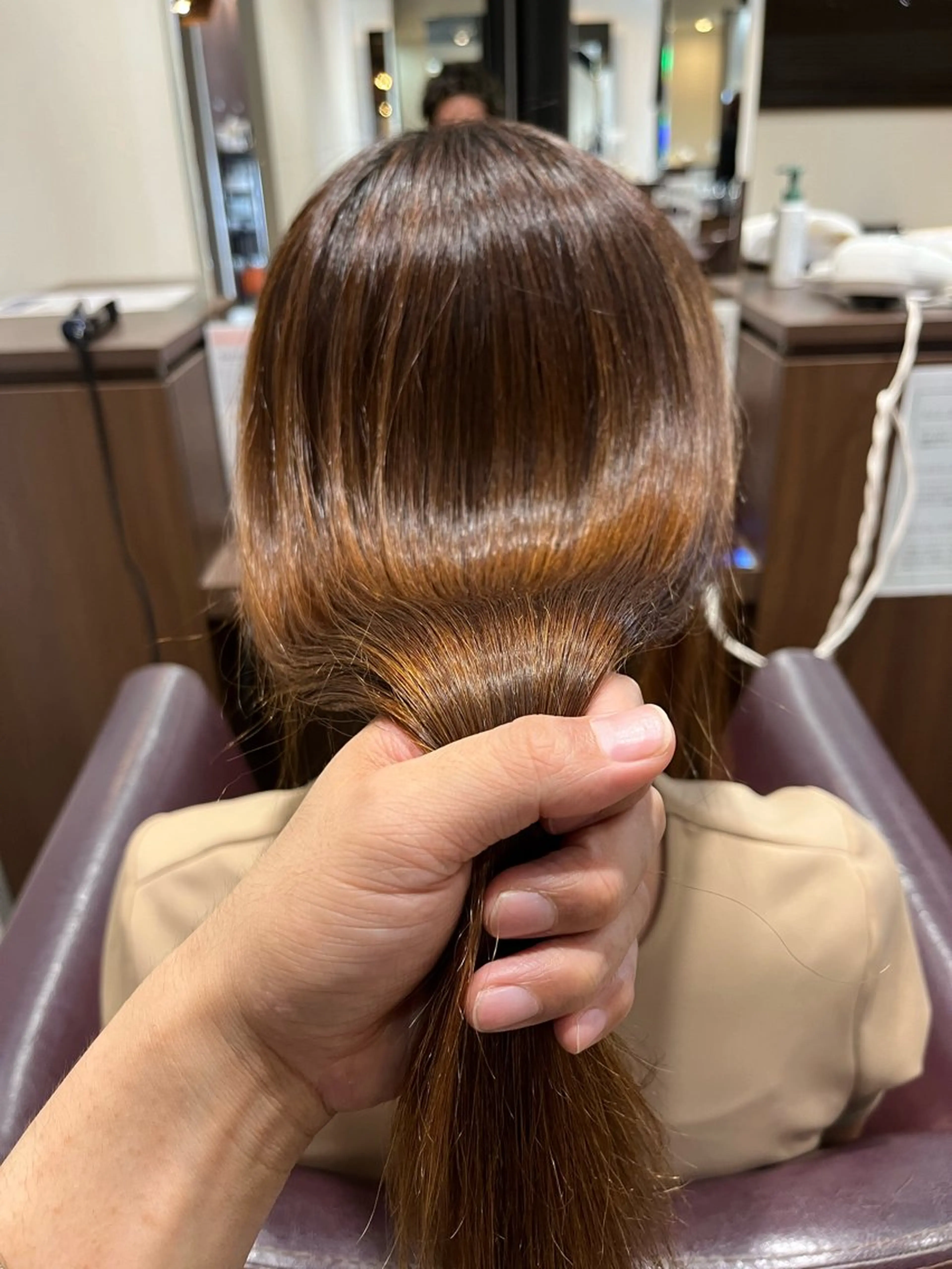 セミロング 髪質改善 松崎 崇のヘアスタイル