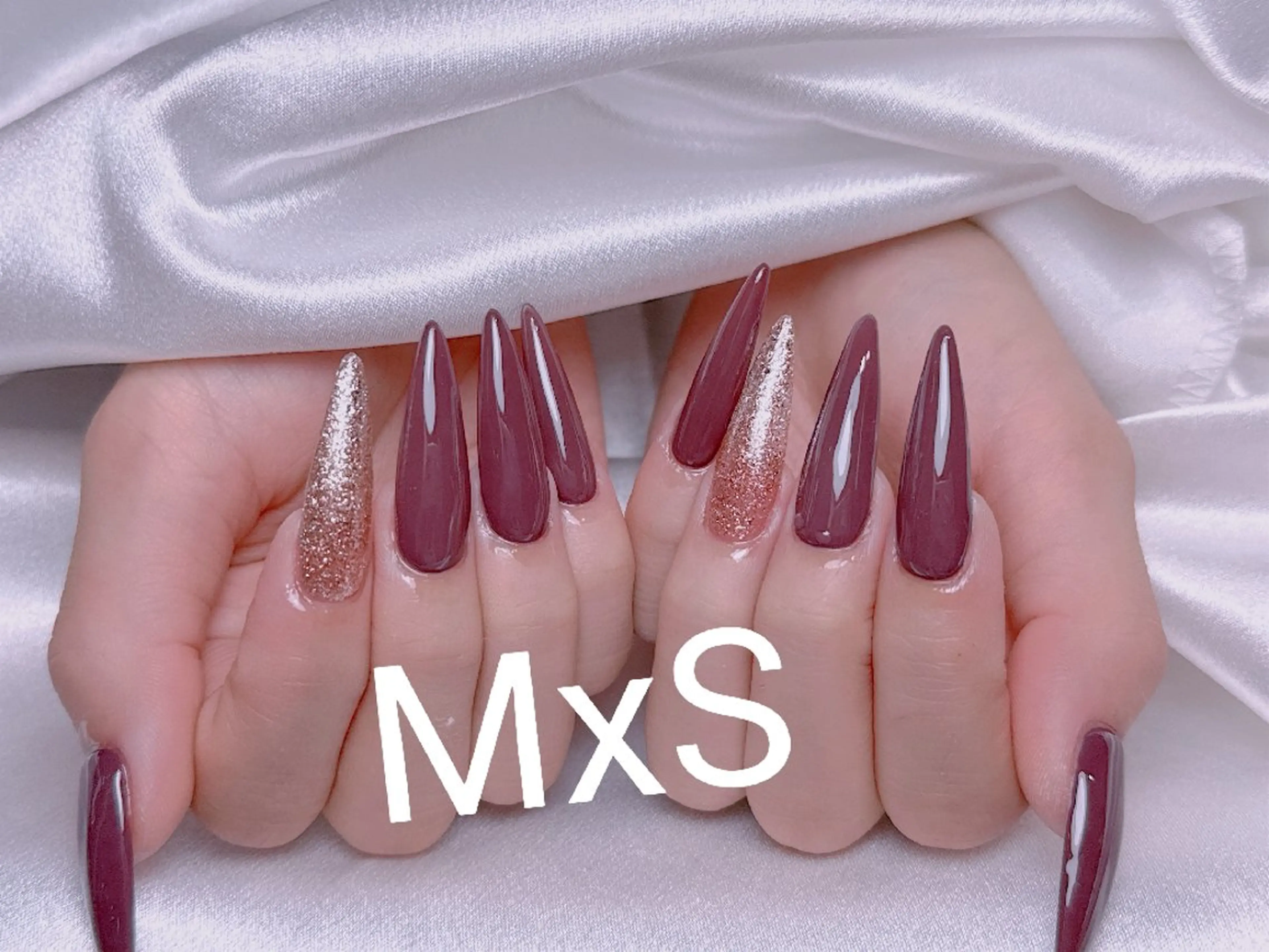 ネイル ハンドネイル ハンドケア MxS Nail(長さだし/フィルイン/マグネット/韓国ネイル/ワンホンネイル/ワンカラー)所属・MxS リィリィのネイルデザイン