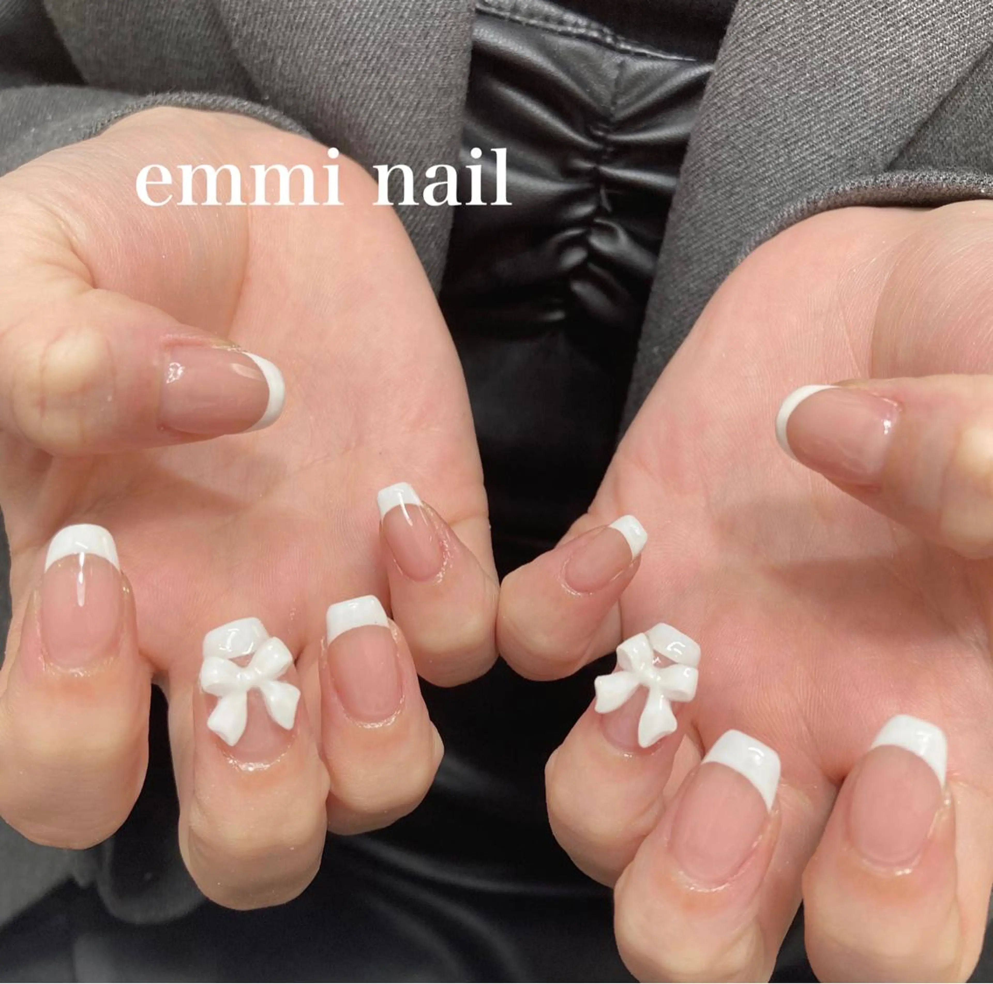 ネイル フレンチネイル ハンドネイル GO TODAY SHAiRE SALON 表参道colore店所属・emmi nailのネイルデザイン