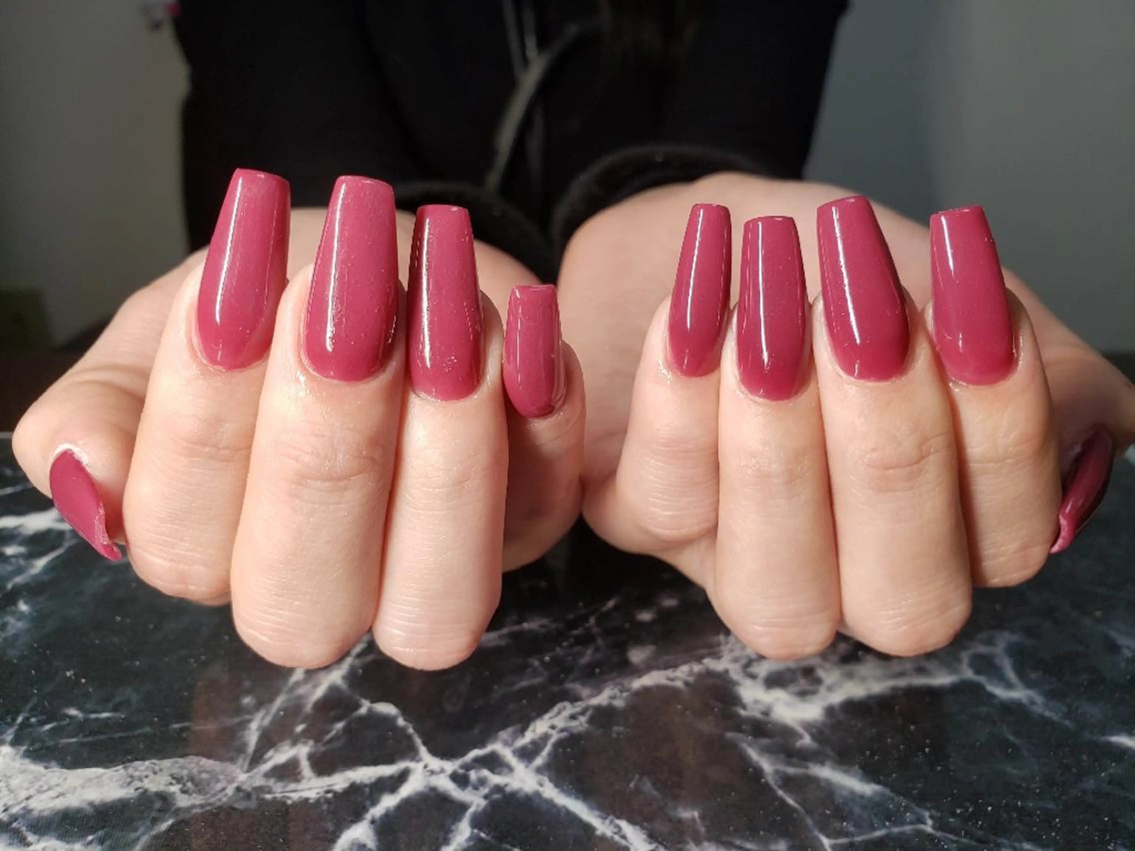 ミディアム ネイル ハンドネイル クロキ 。のネイルデザイン