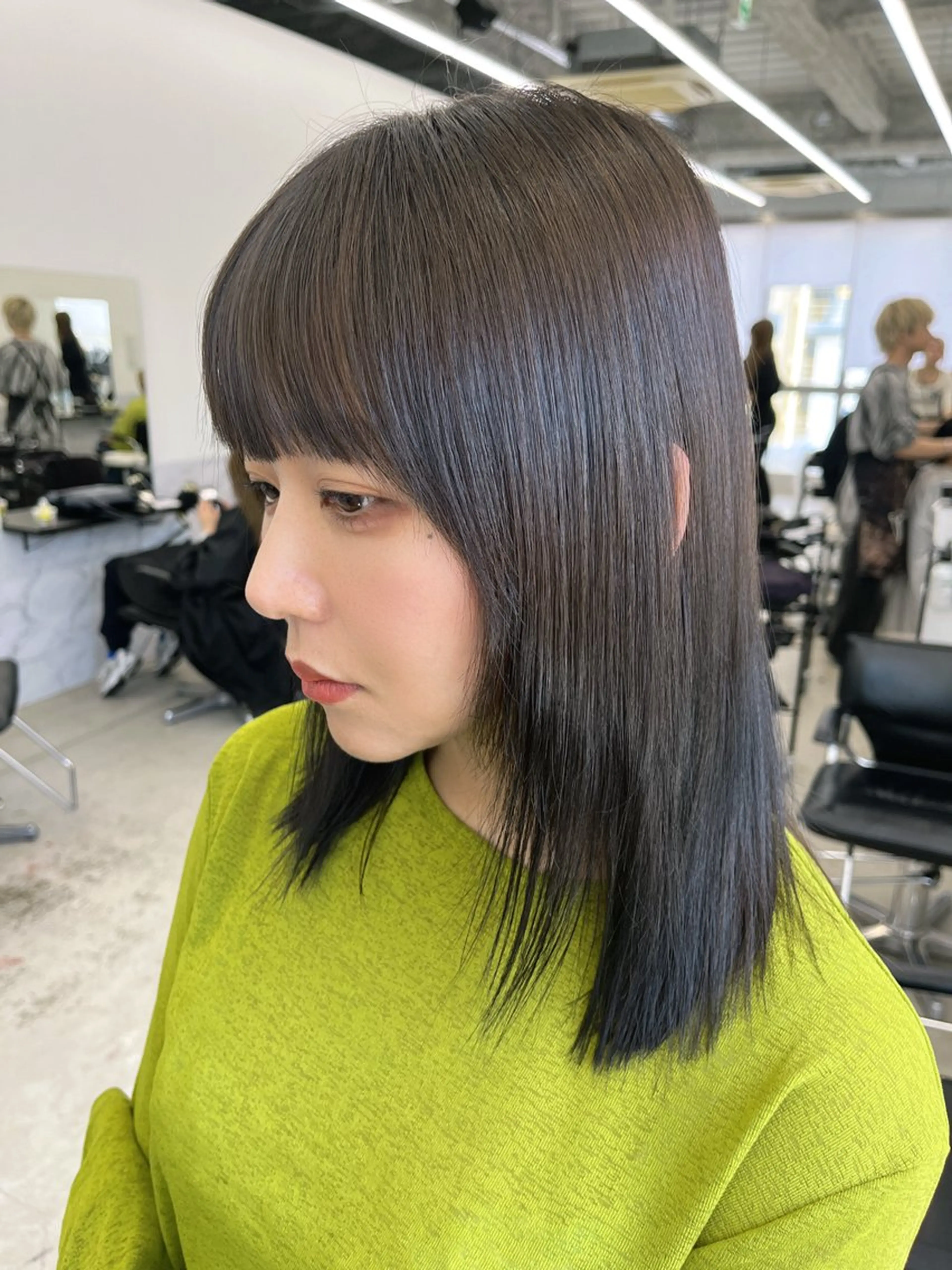 カラー 透明感カラー 田中 莉香のヘアスタイル