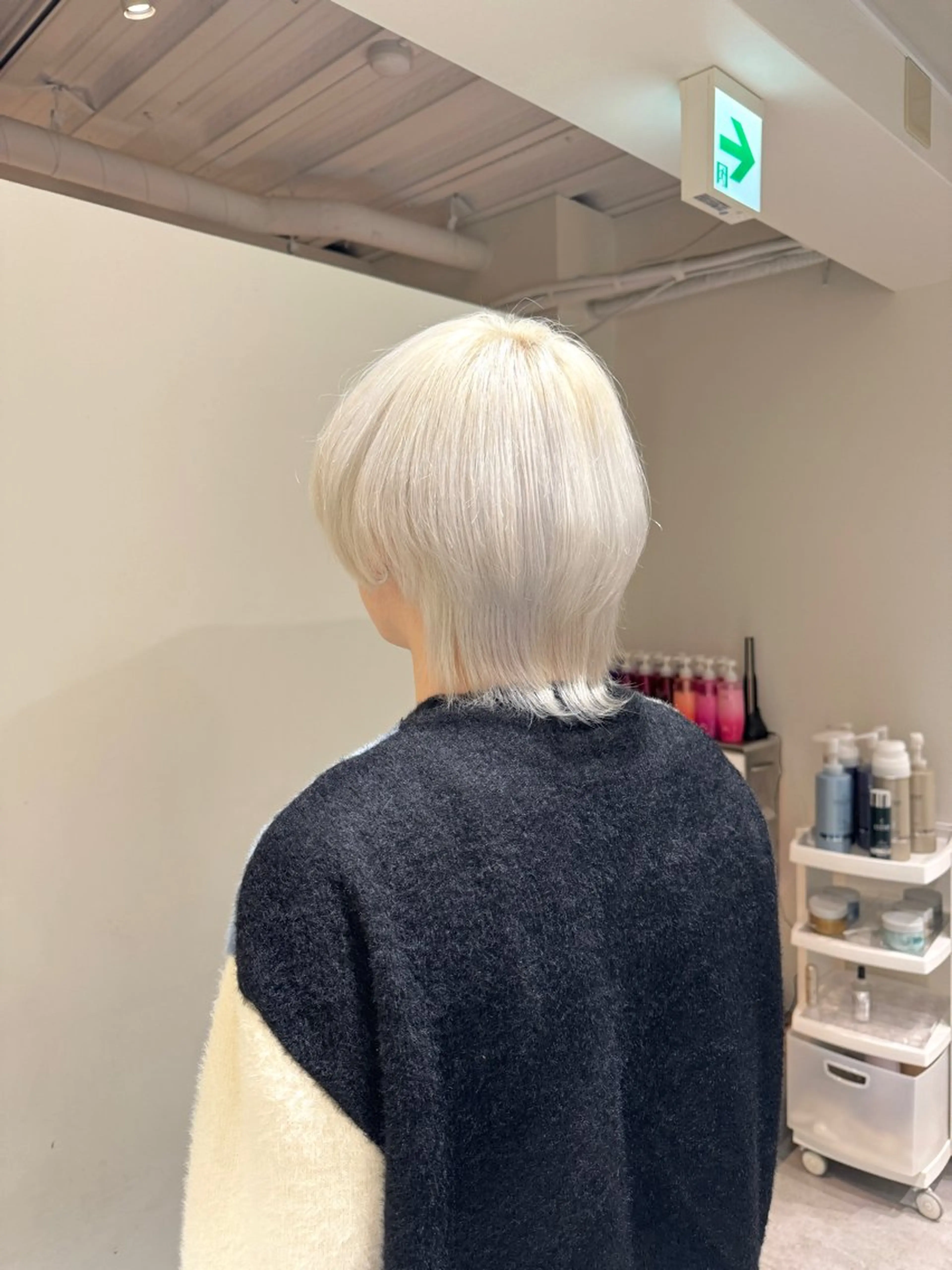 ショート カラー メンズ ヘアカラー fuka/梅田/ ミルクティーベージュのヘアスタイル