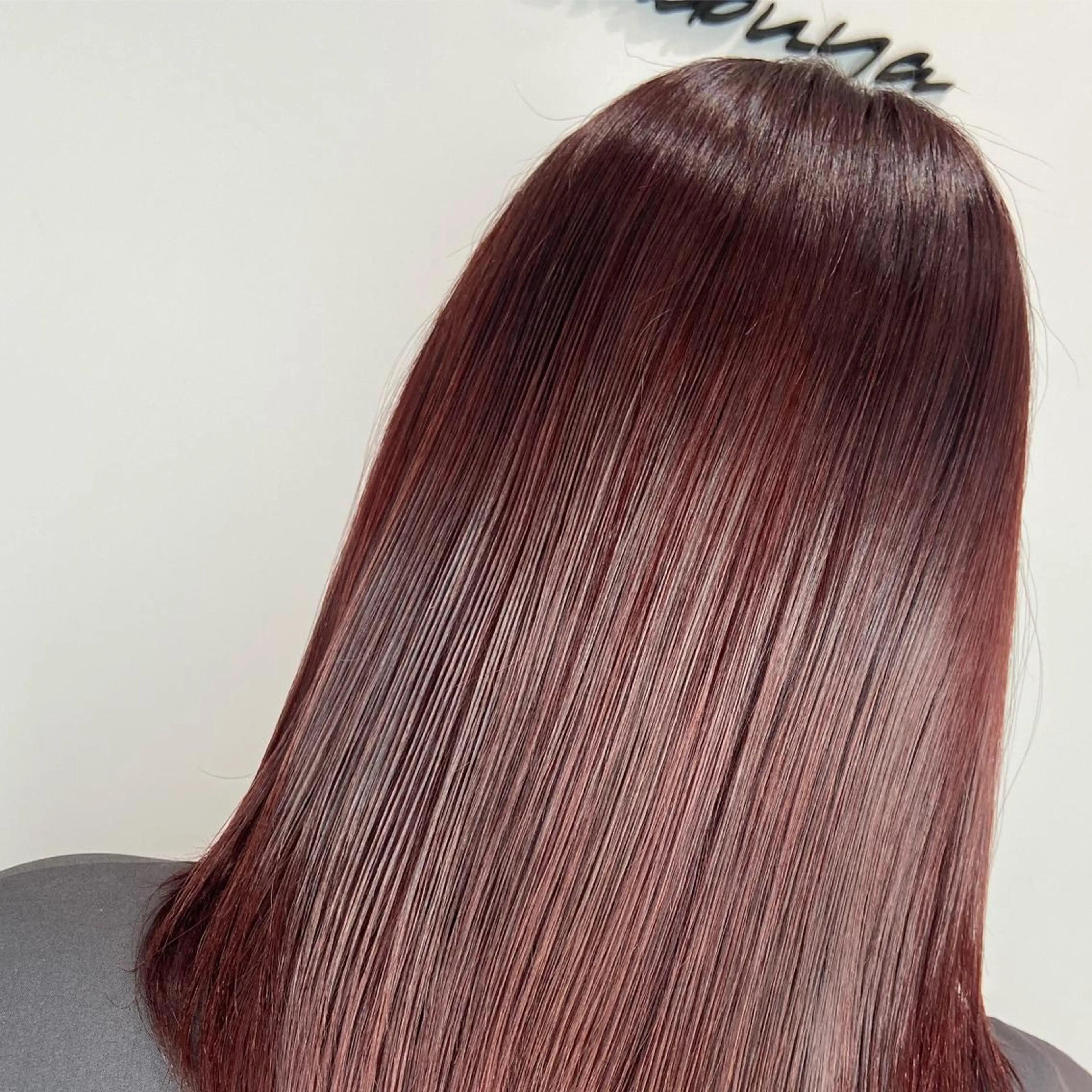 ミディアム カラー ブラウンカラー レッドカラー 杉江花琳/ メンズヘア/韓国ヘアのヘアスタイル