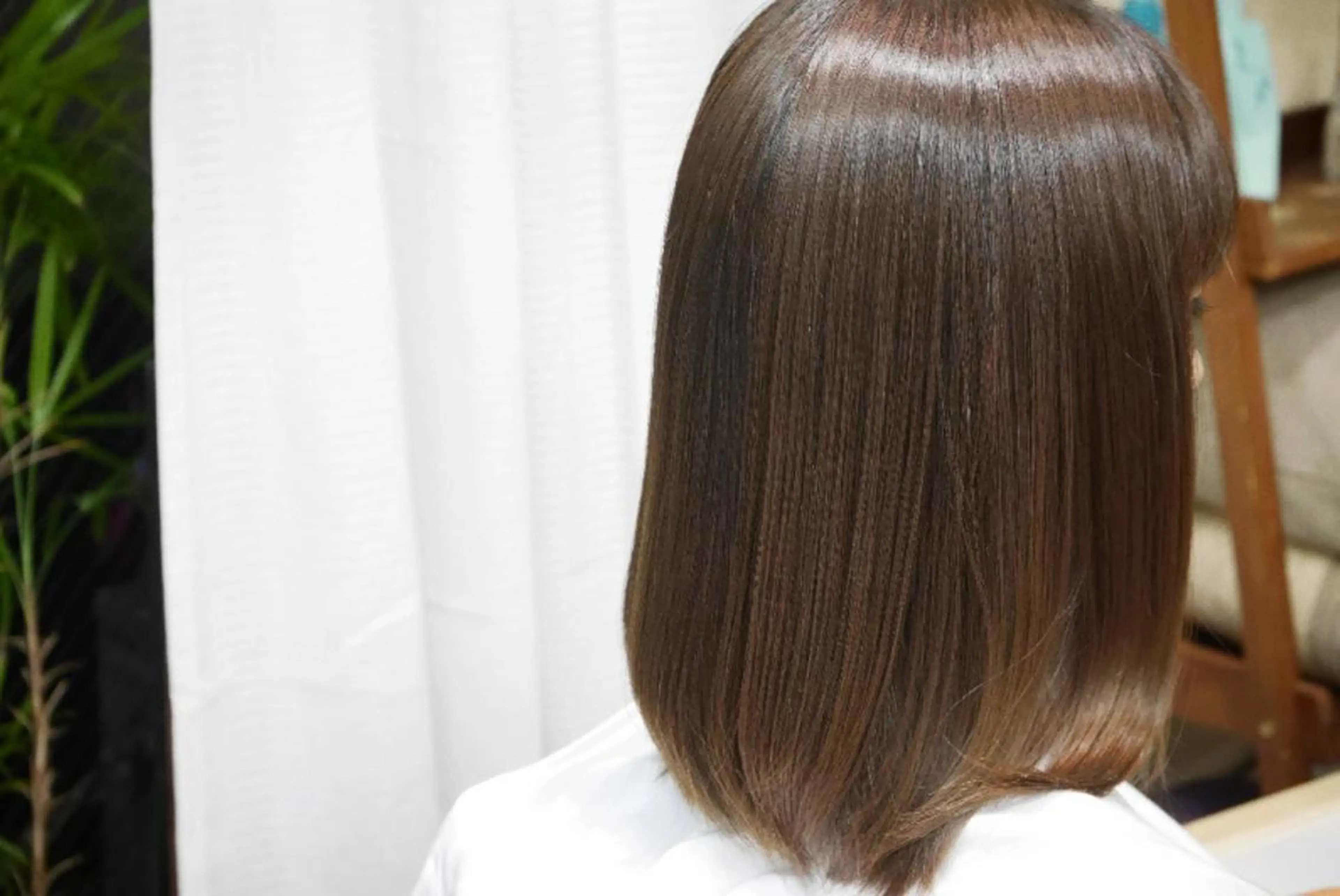 セミロング 🤍縮毛矯正 髪質改善　ツヤ髪🤍のヘアスタイル