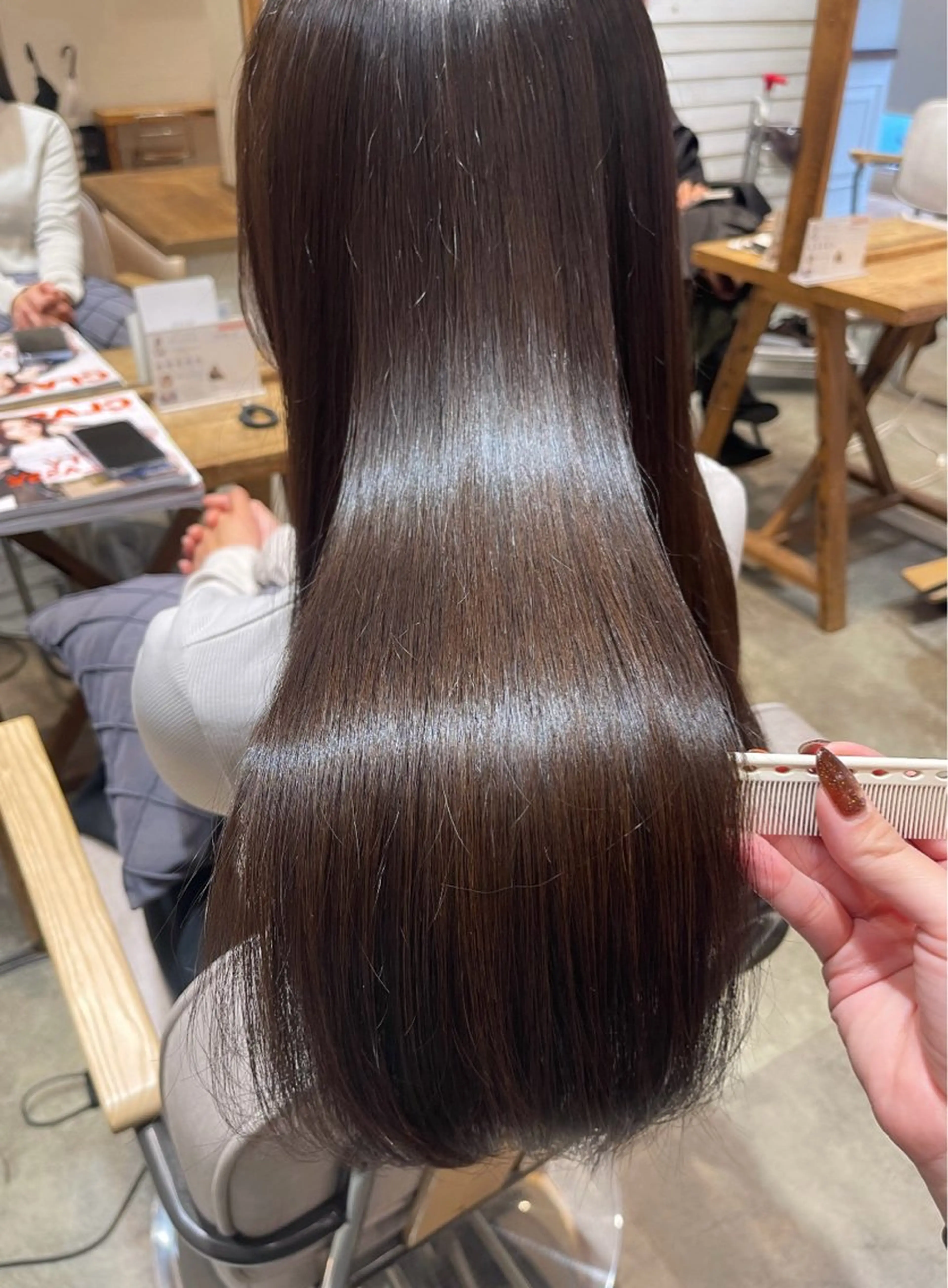 ロング 縮毛矯正 SALOWIN川崎WEST所属・💐【柔らか質感】 縮毛矯正MIKU💐のヘアスタイル