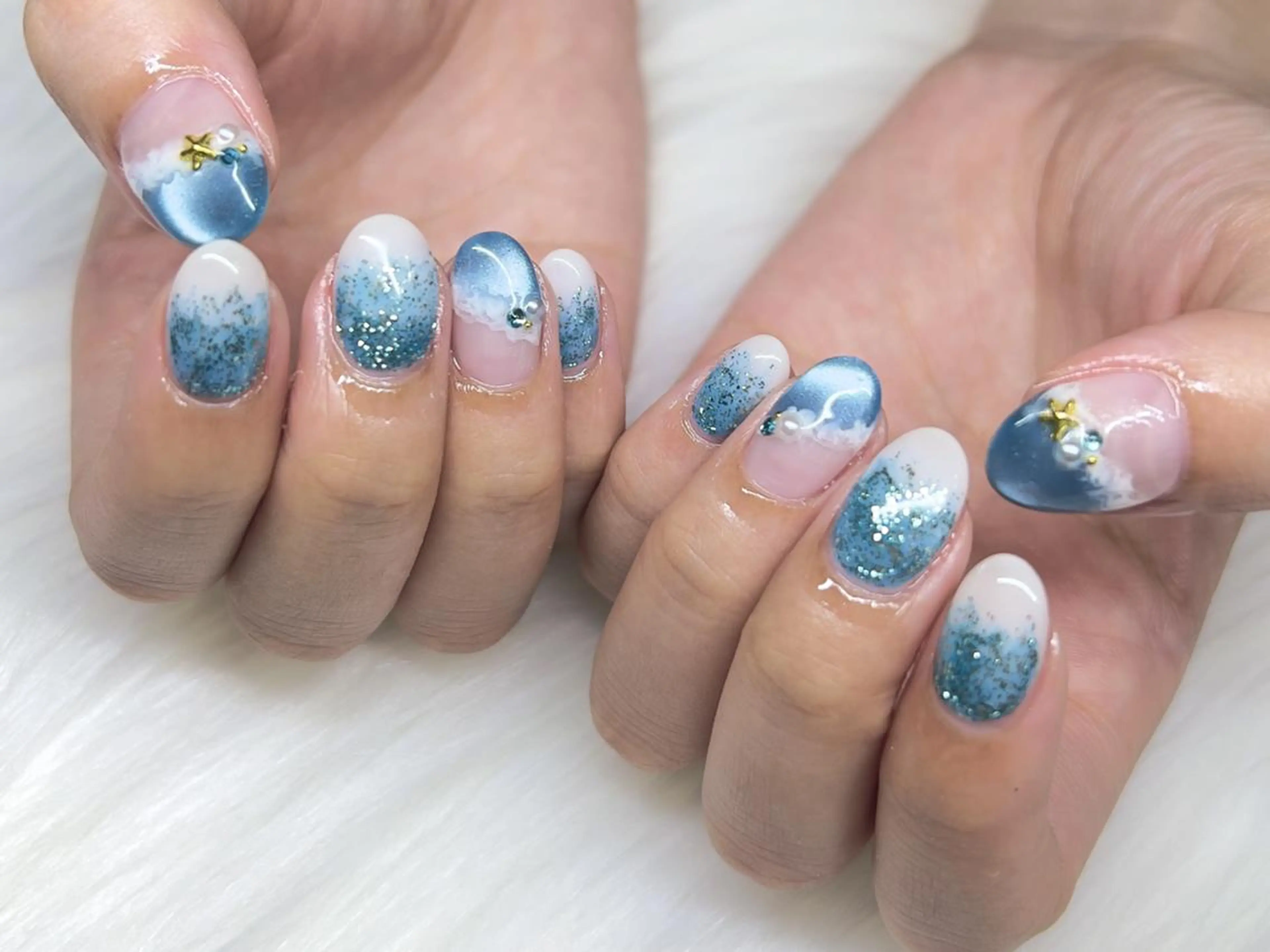 【オフなし】 当店人気No1 定額トレンドデザイン Hand Gel 平日¥6800/土日祝¥7300/最旬デザイン多数の写真