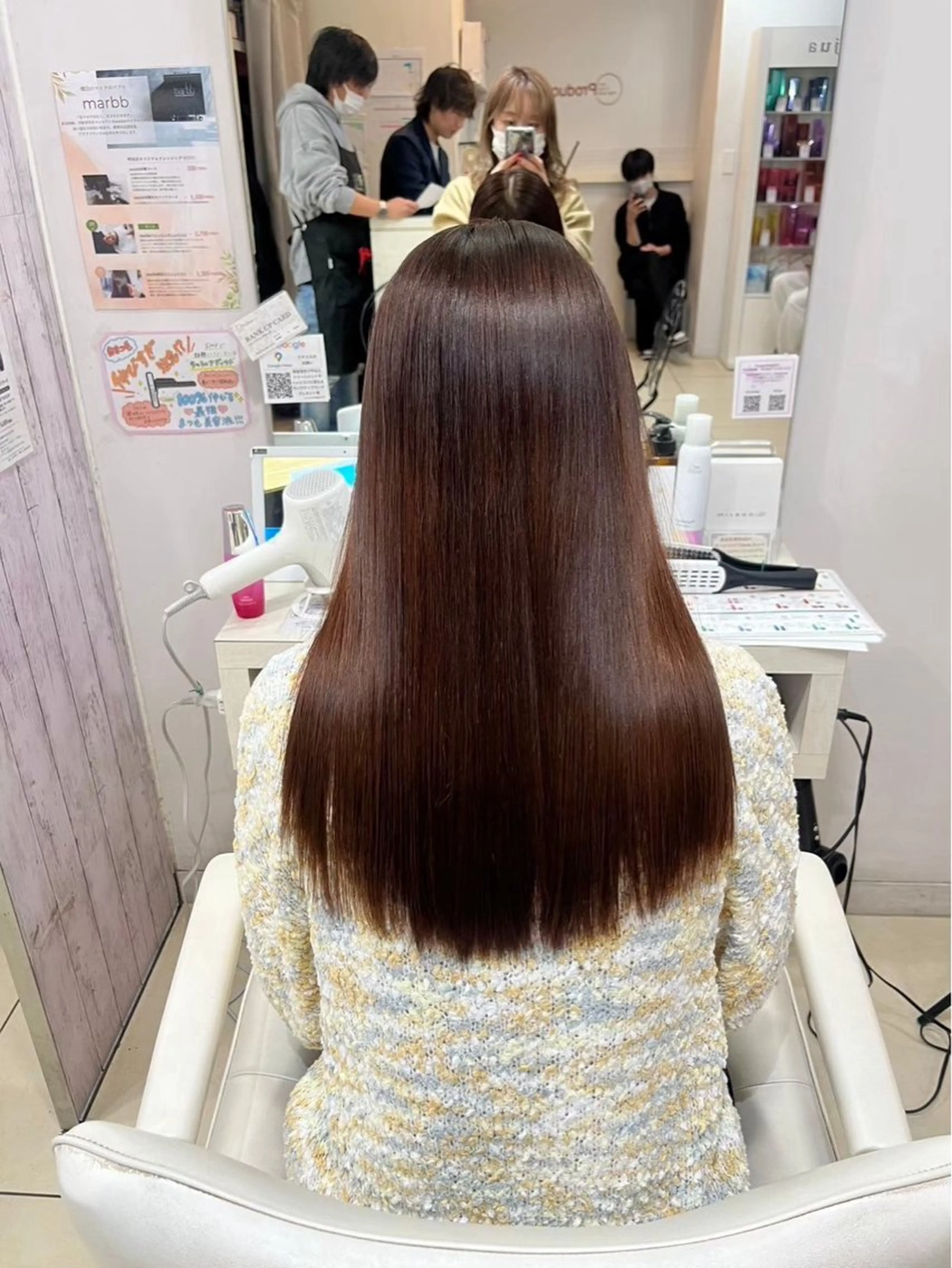 ロング カラー ヘアカラー トリートメント 🎀ゆい🎀 髪質改善🎀のヘアスタイル