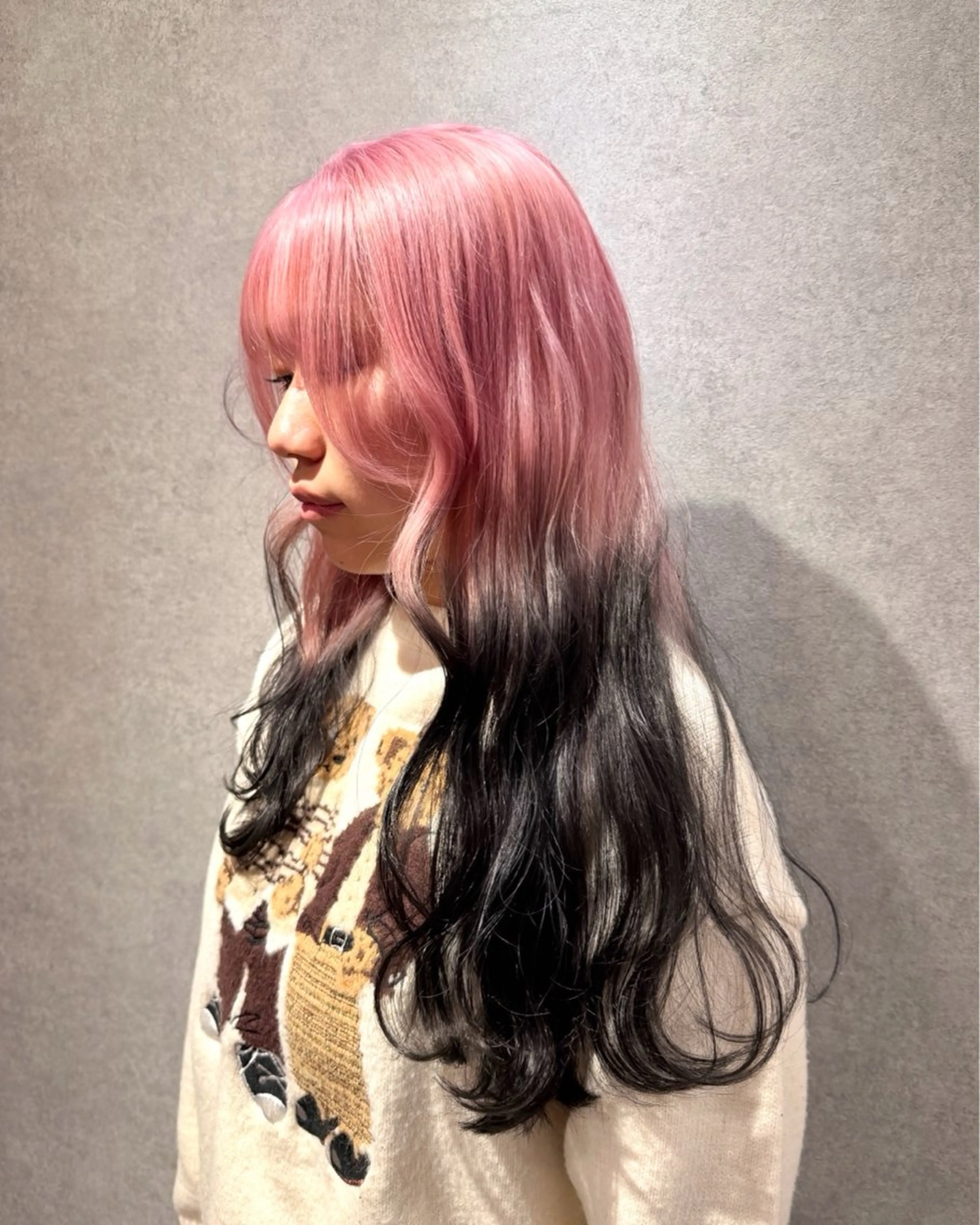 ロング カラー カット ヘアカラー トリートメント ハイトーン/ウルフ/ レイヤー/Asukaのヘアスタイル