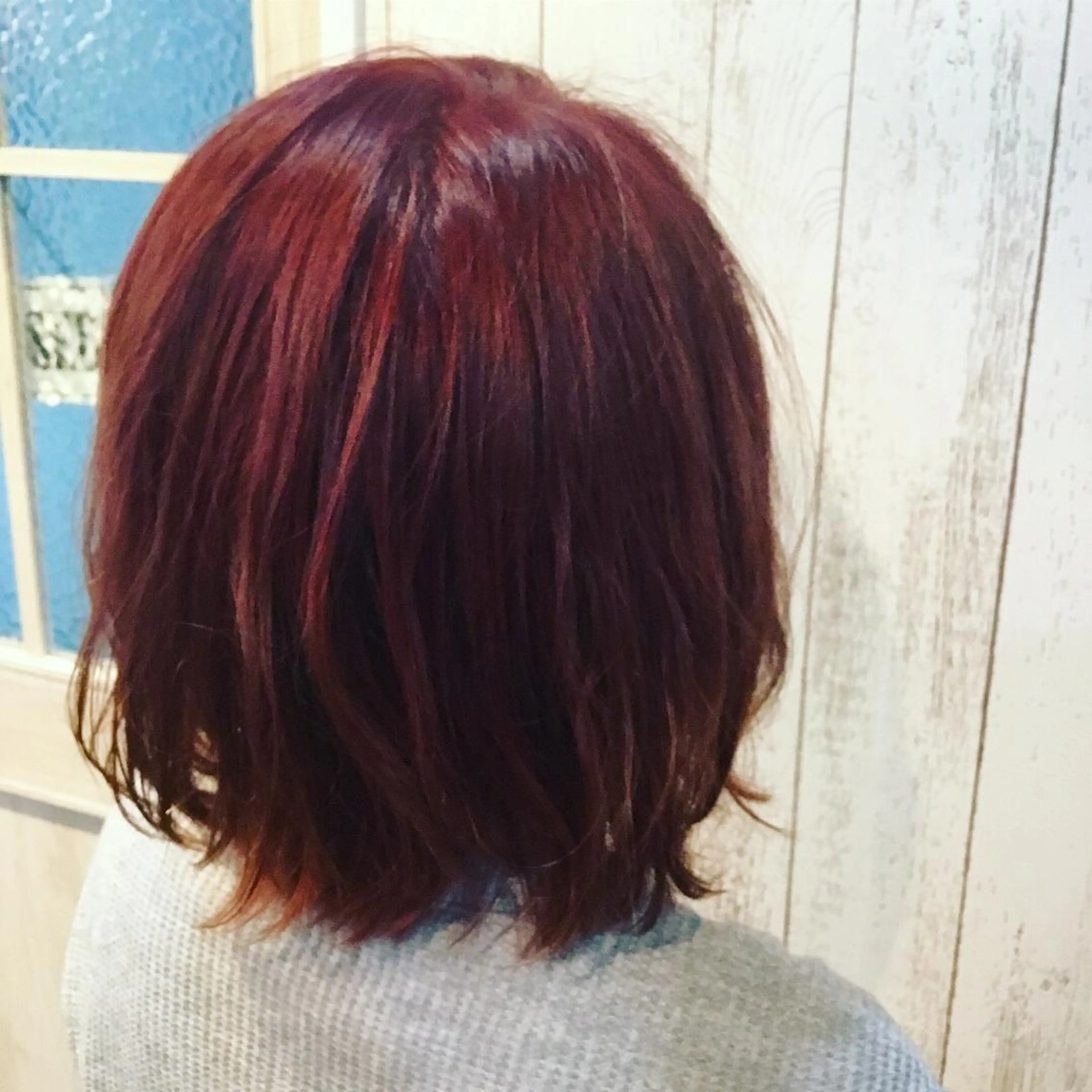 ミディアム カラー 金崎 新吾のヘアスタイル