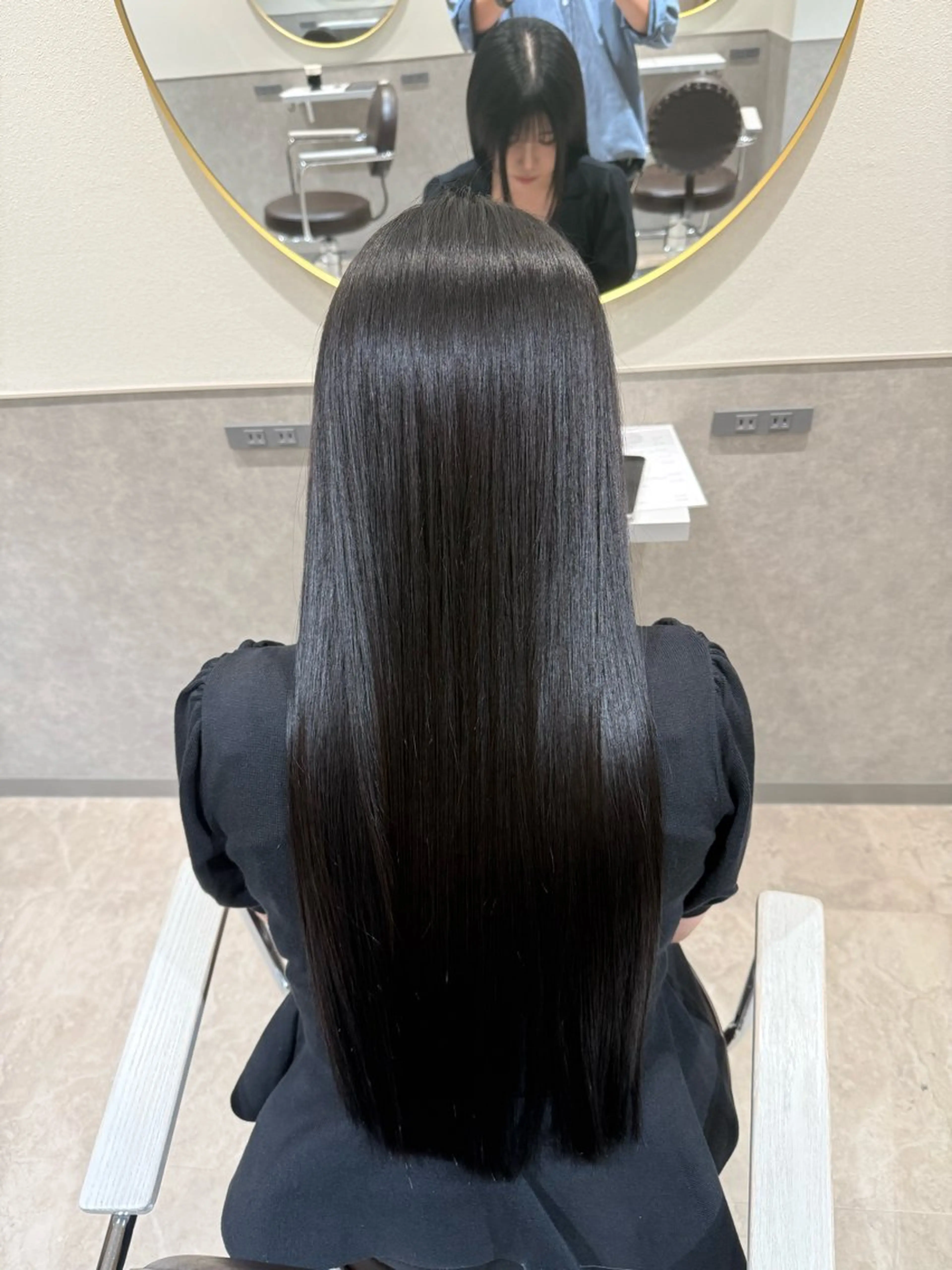 ロング カラー カット ヘアカラー 縮毛矯正 トリートメント eN° by youres hair 銀座店所属・髪質改善/白髪ぼかし /銀座艶カラー/森田のヘアスタイル