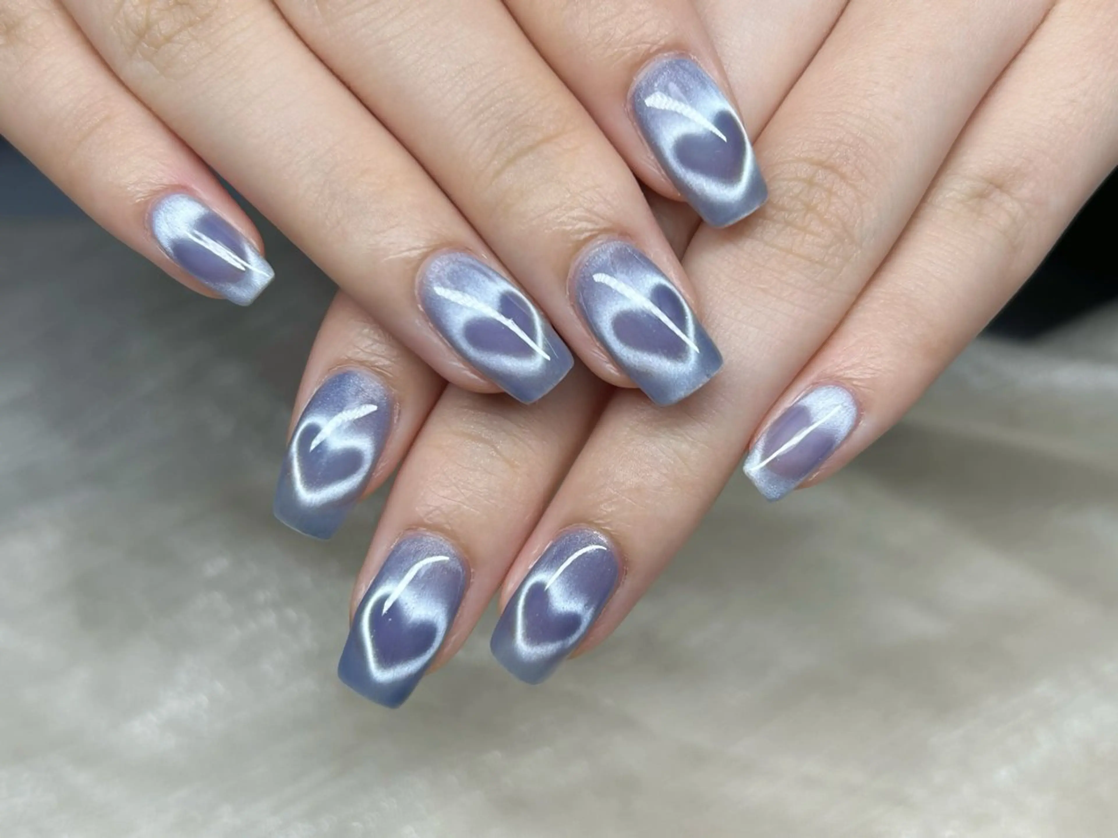 ネイル アートネイル 成人式 長さ出し フットネイル マグネットネイル ハンドネイル Lino Nailのネイルデザイン