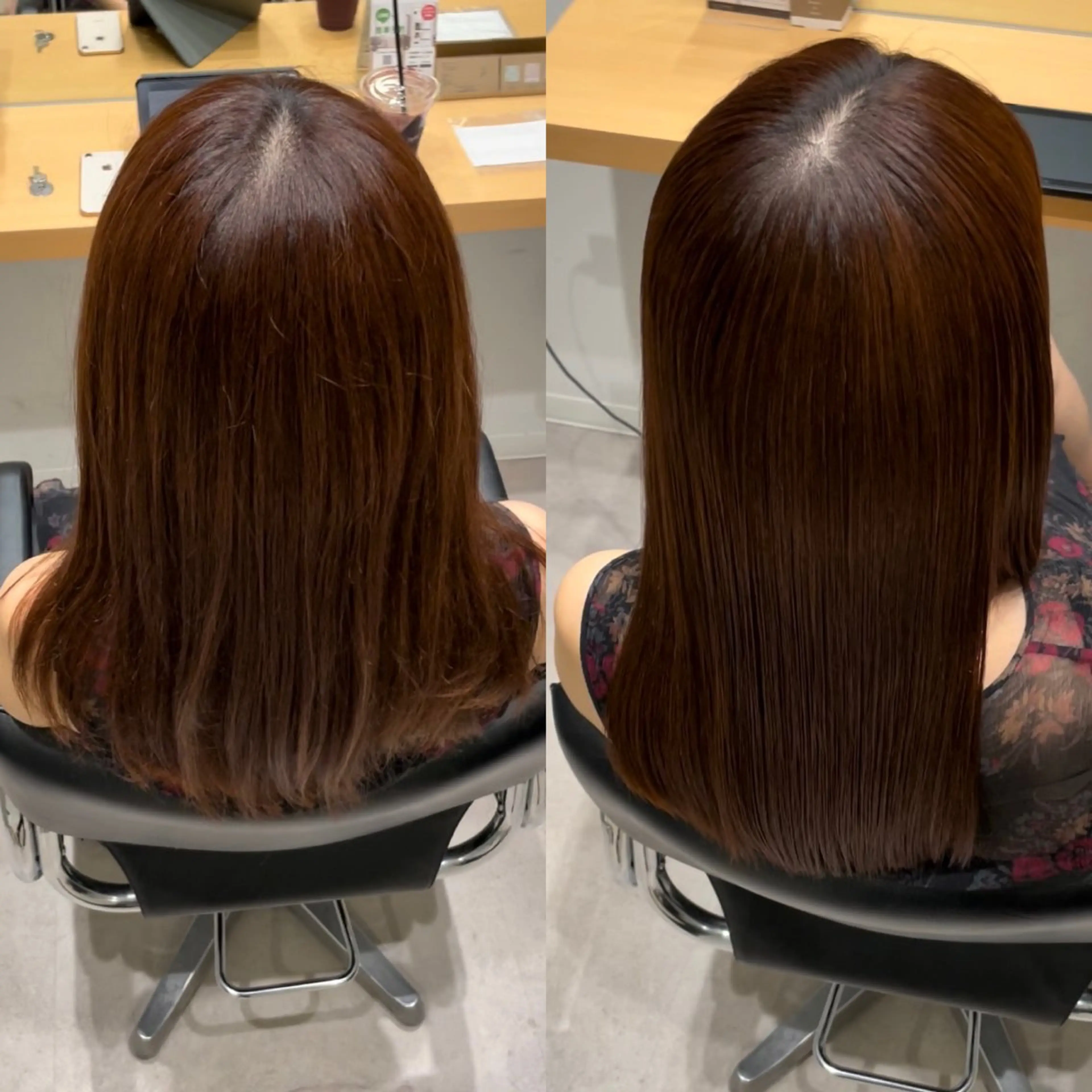 セミロング 髪質改善 トリートメント トリートメント ヘッドスパ 髪質改善ヘアケア 艶髪特化/上田のヘアスタイル