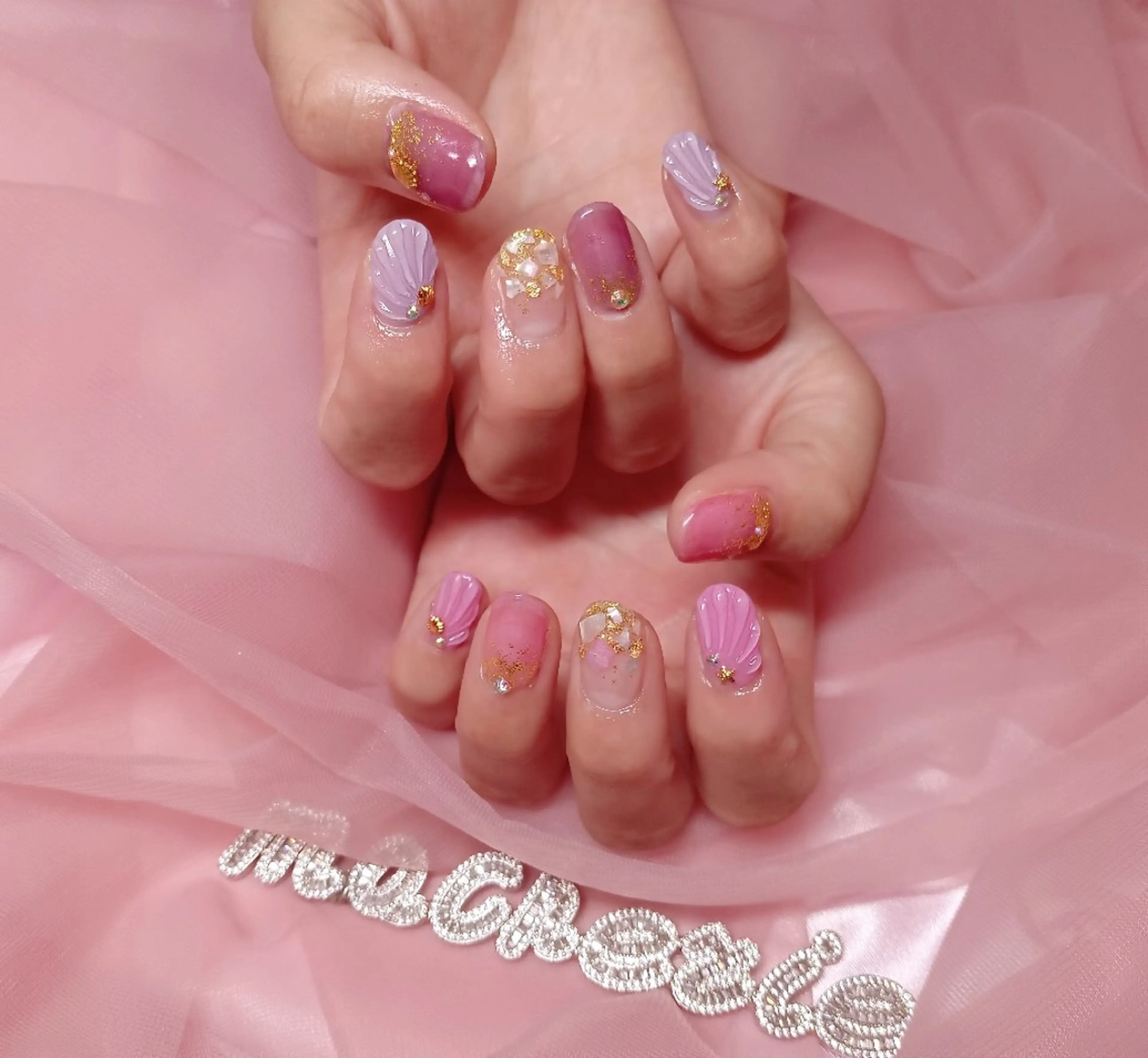 ネイル ピンク ハンドネイル Nail Salon macherieのネイルデザイン