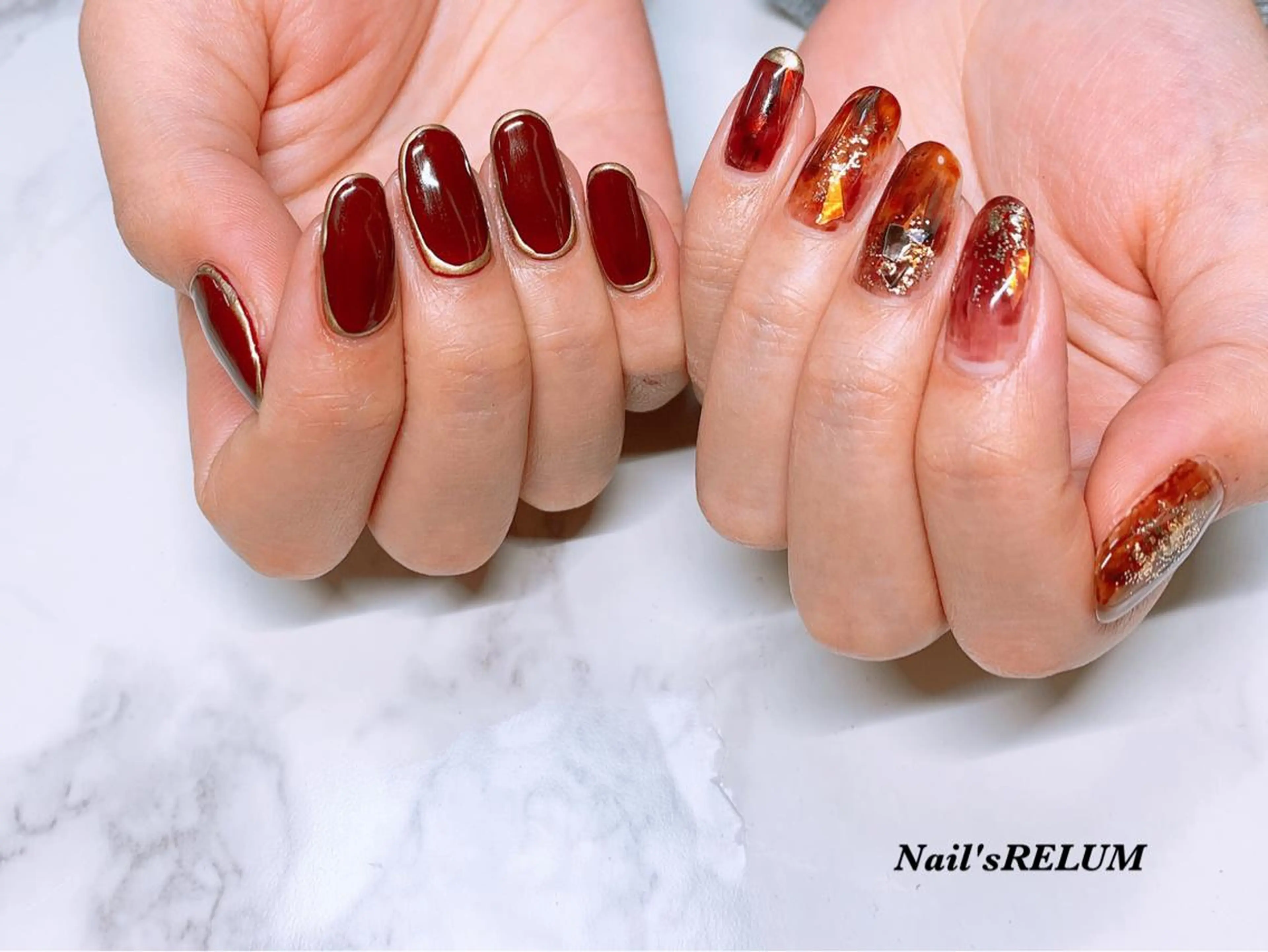 ネイル ニュアンスネイル THECOLORS所属・近貞 莉奈のネイルデザイン