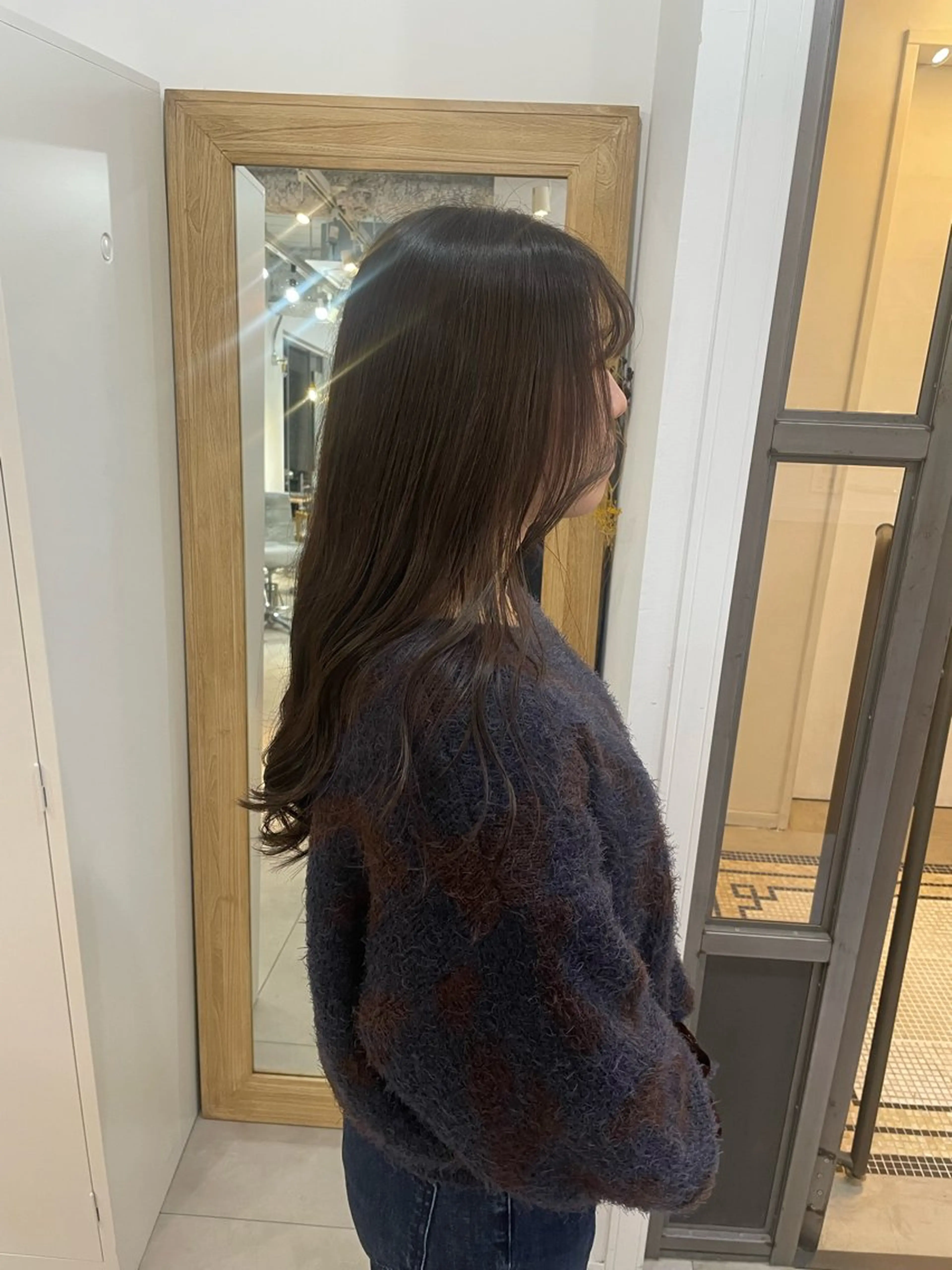 ロング カラー ブラウンカラー 二村 洸太朗のヘアスタイル