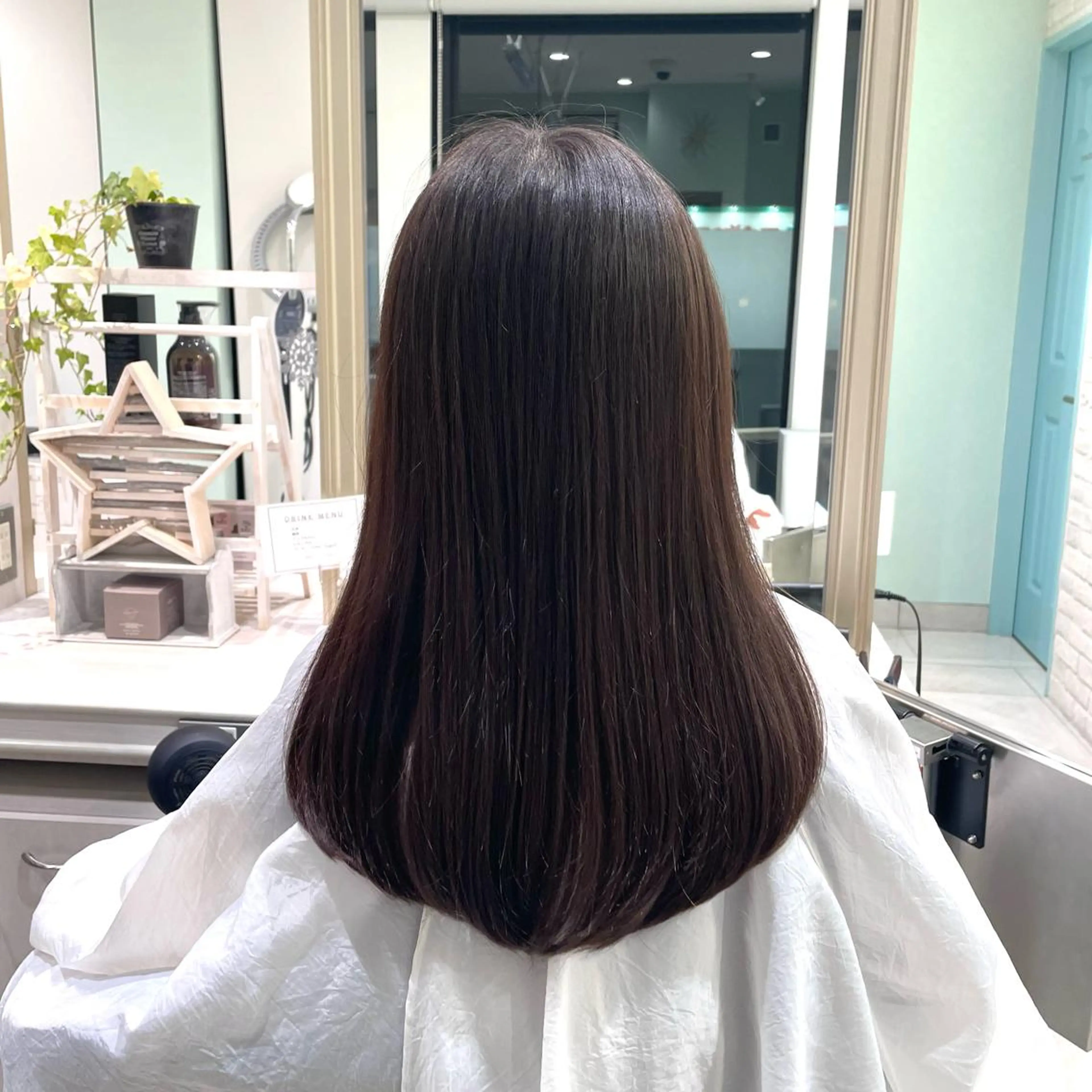 セミロング キッズ パク・ボミン小野リエ 韓国ハーフ🦊のヘアスタイル