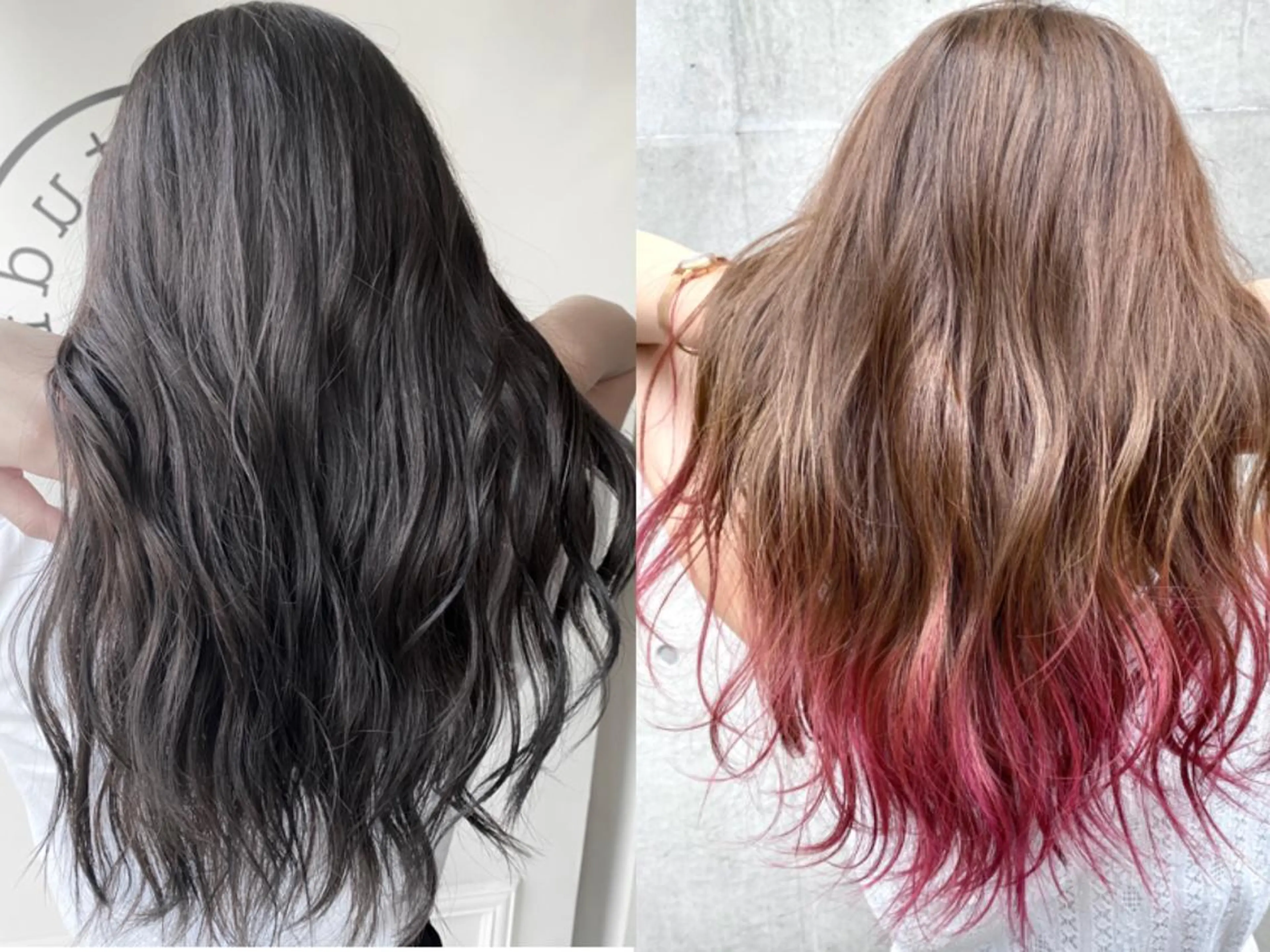 ロング カラー ブリーチ 透明感カラー デザインカラー ブリーチなしカラー ヘアカラー 川越 輝梨奈のヘアスタイル