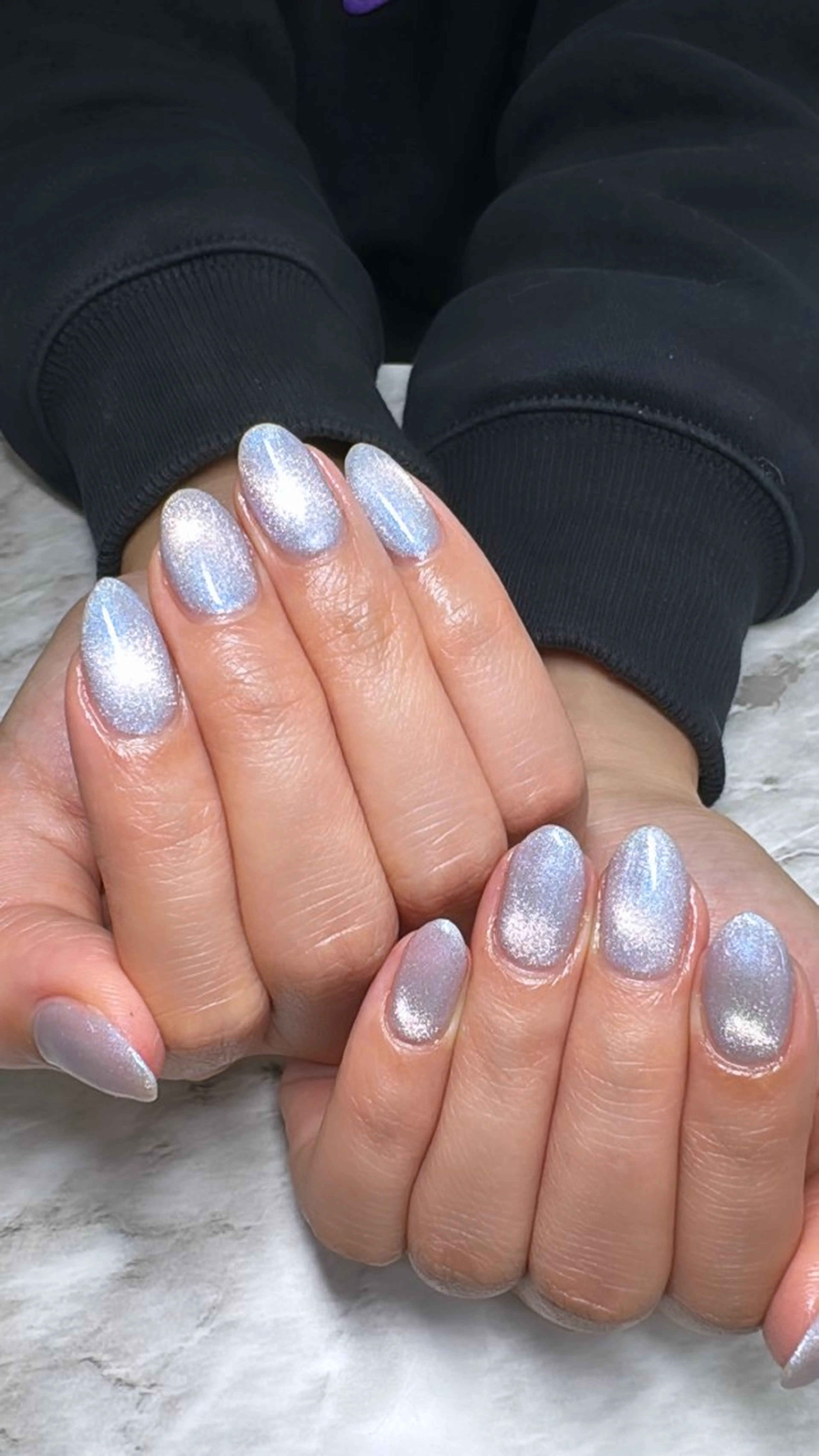 ネイル ブルー ハンドネイル フットネイル ハンドケア nail salon  AlgeTy所属・✴︎:.｡. MAKI.｡.:✴︎のネイルデザイン