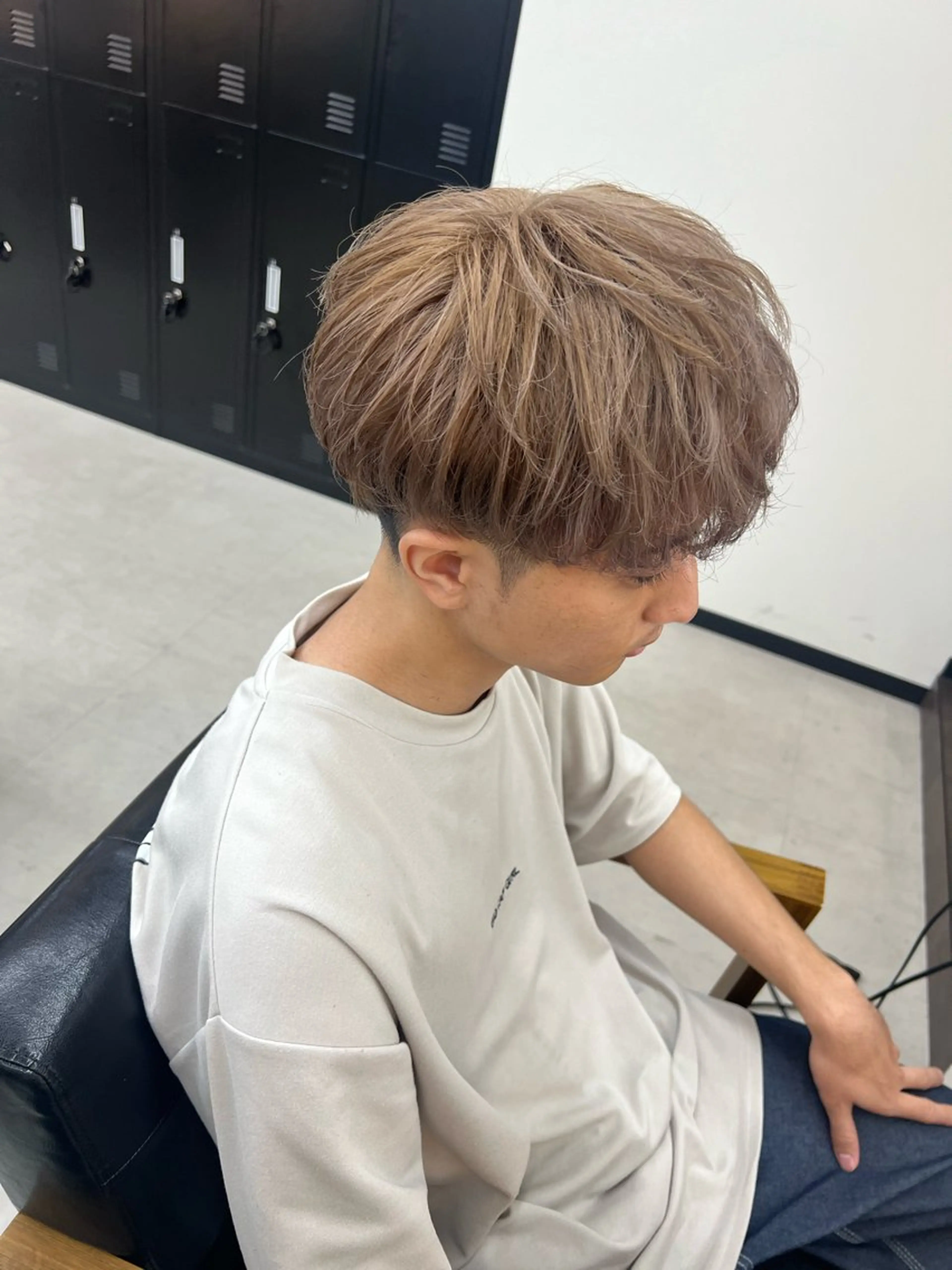 カラー ベージュカラー ミルクティーベージュ ALEAP himekaのヘアスタイル