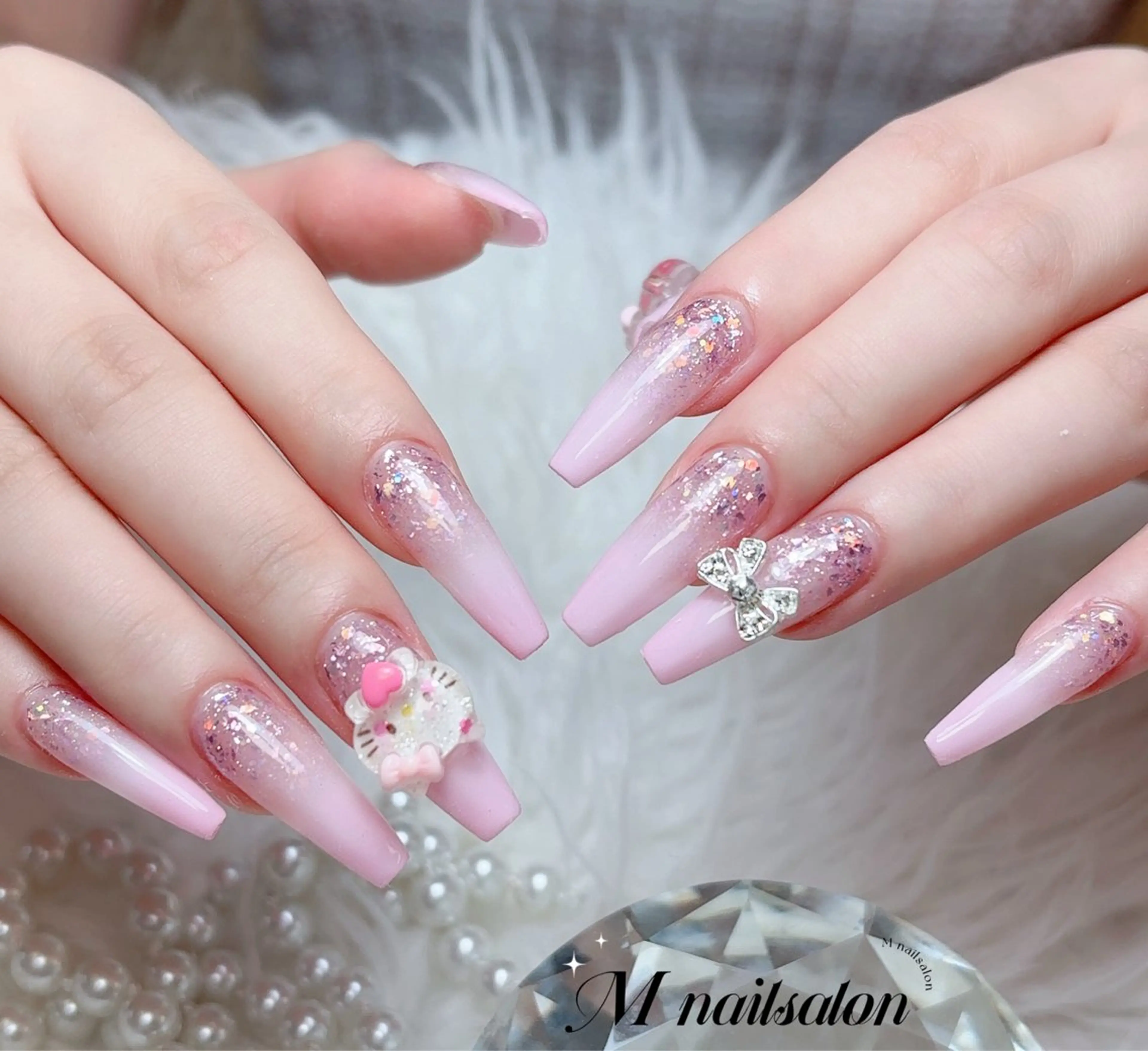 ネイル ハンドネイル M🌷nail 長さだし専門店のネイルデザイン