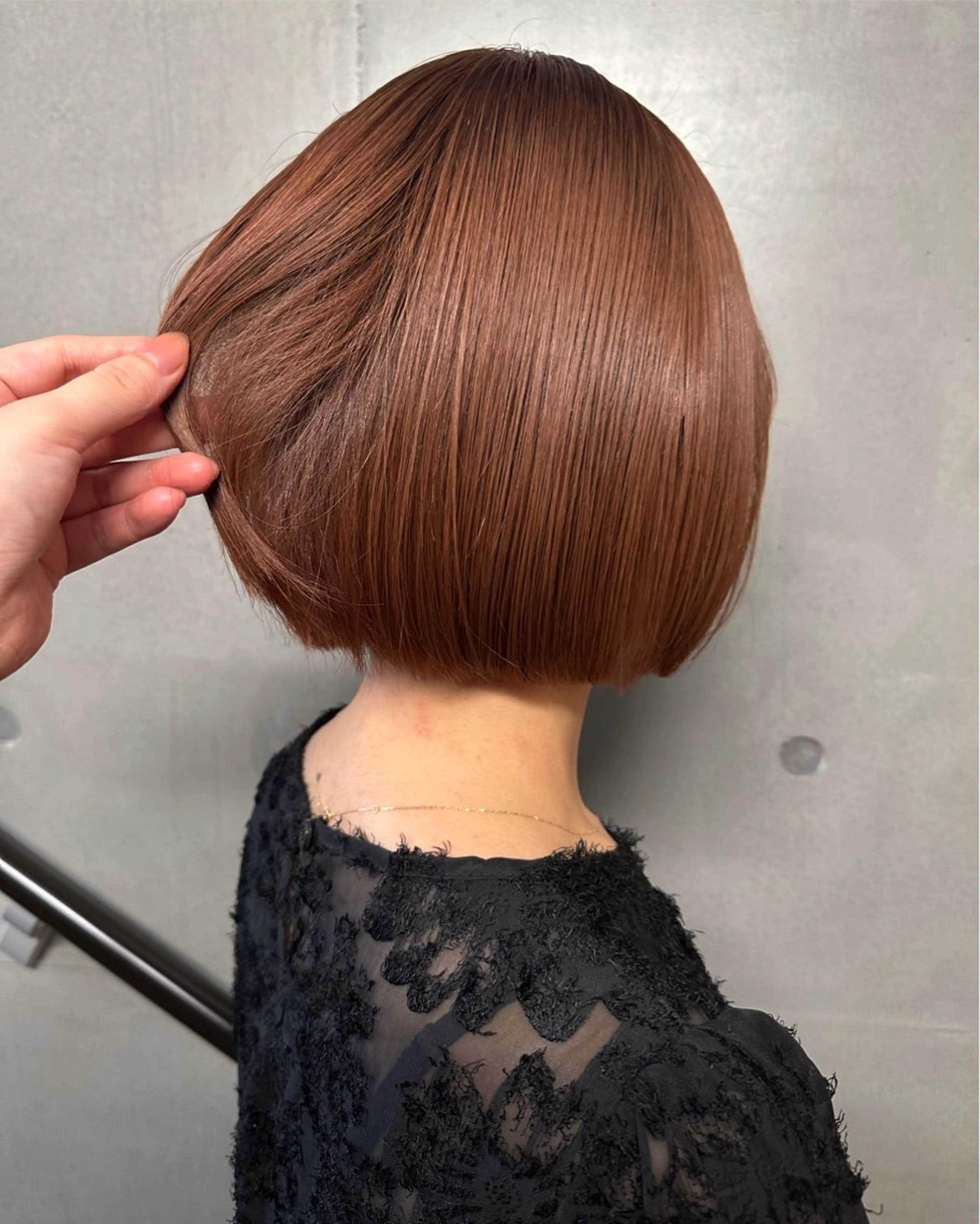 ショート カラー ブラウンカラー オレンジ オレンジブラウン 🎀暖色カラー🎀 おかだみほのヘアスタイル