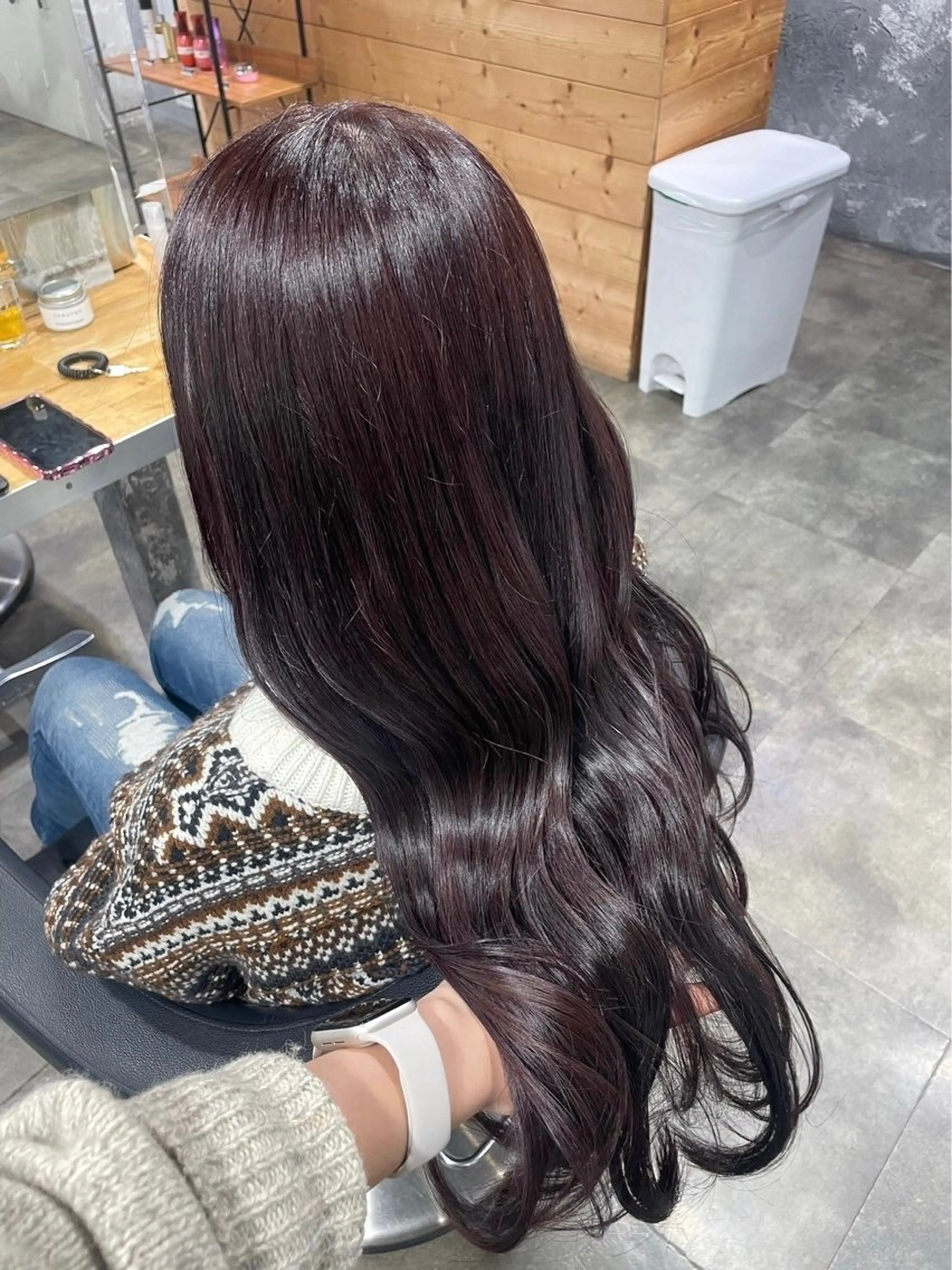 ロング カラー カット ヘアカラー トリートメント ヘアセット 透明感ベージュ🤎 manami👒🌿のヘアスタイル