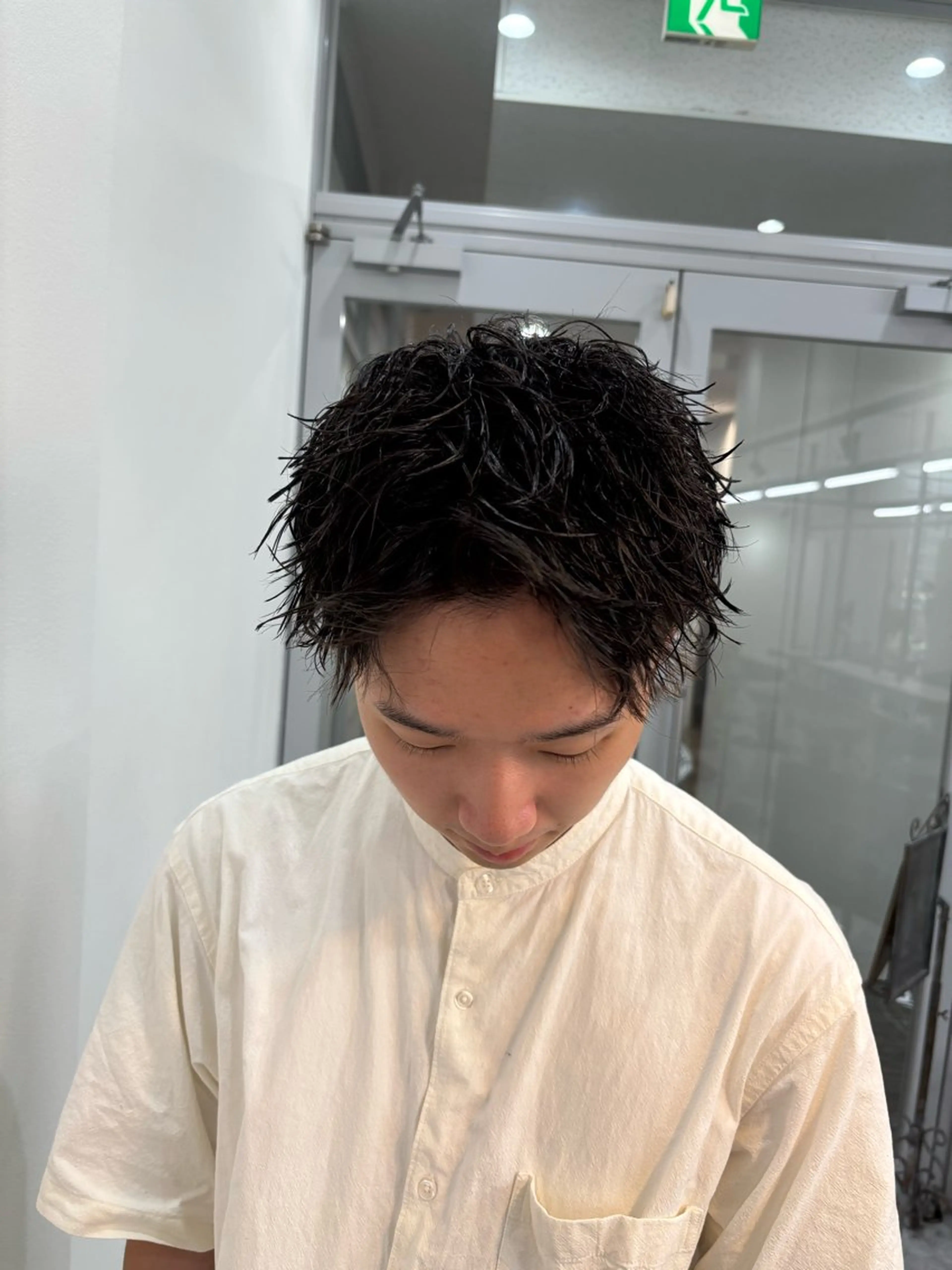 パーマ メンズ カット パーマ メンズスタイリスト✨ 助川龍哉のヘアスタイル