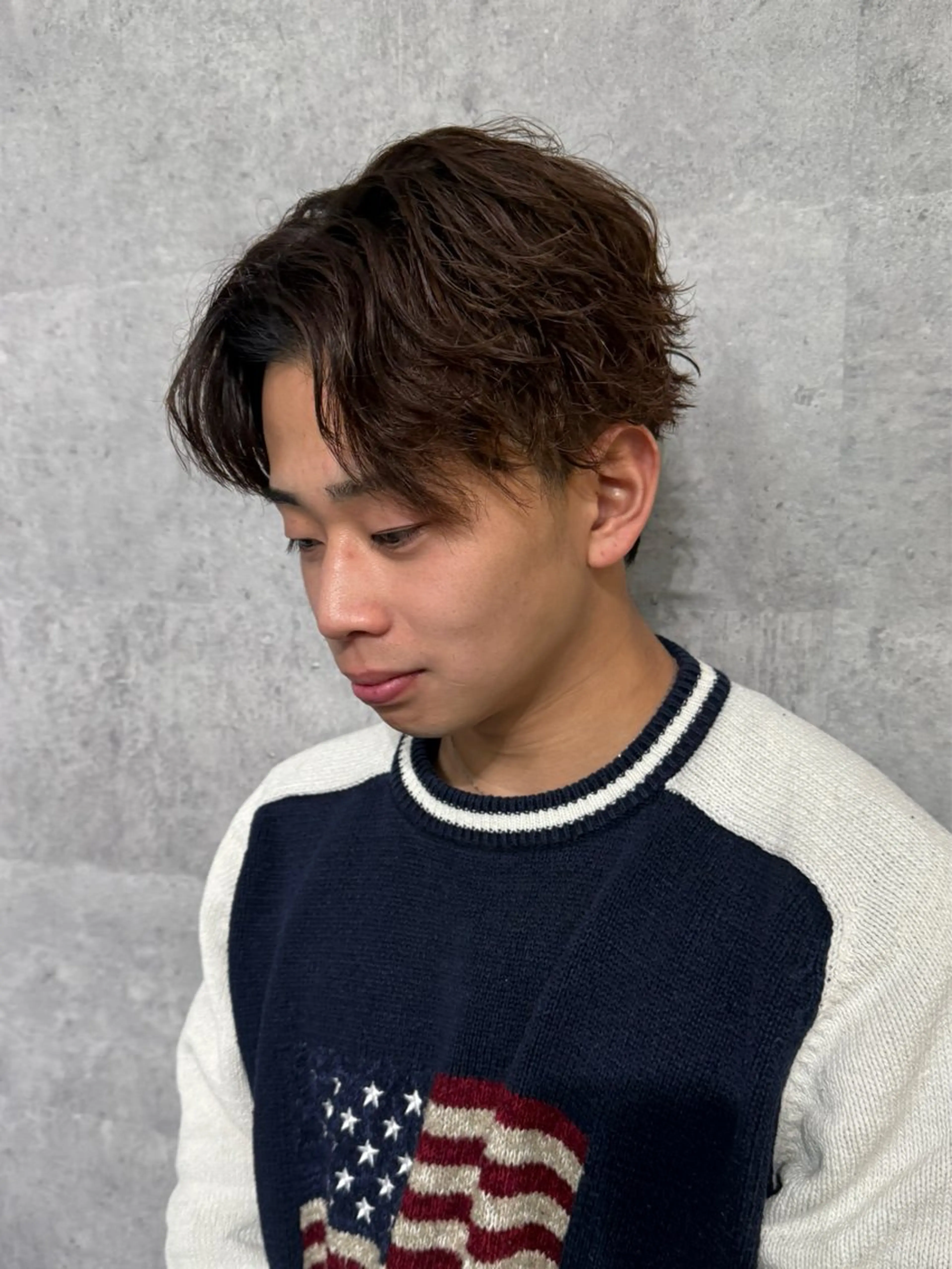 【👨🏻‍🎓メンズ限定学割👨🏻‍🎓】カット+ニュアンスorフェザーパーマ+マスクTrの写真