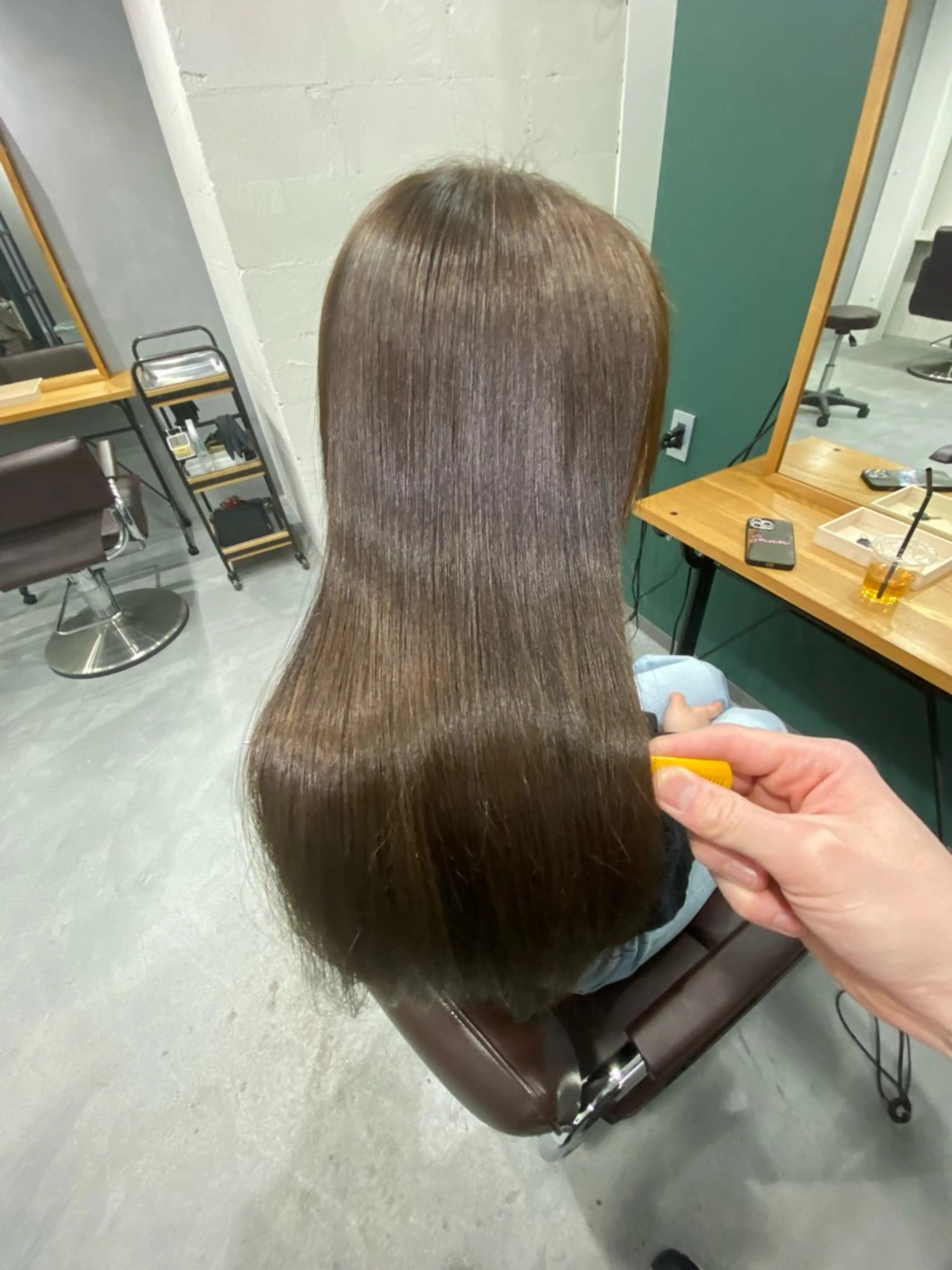 セミロング カラー 髪質改善 ヘアカラー トリートメント ekolu北梅田店所属・梅田中崎町髪質改善 /オキヒロト/エコルのヘアスタイル